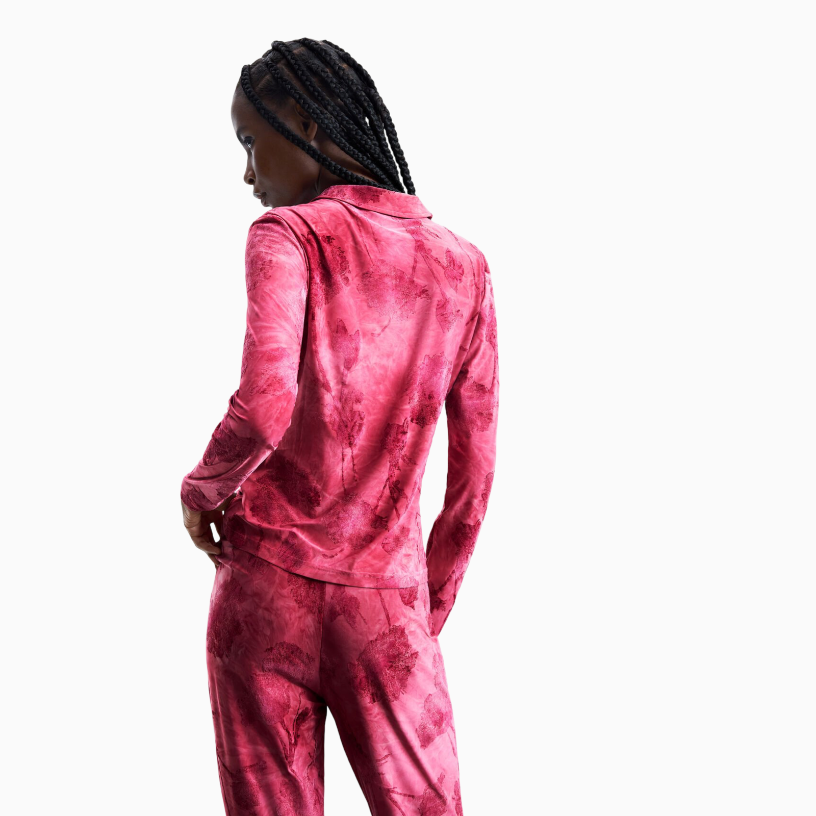 Дамска риза Desigual Women Shirt 26SWTK01 3024 Back View