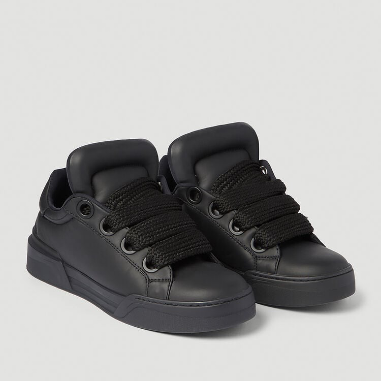 Dolce & Gabbana Nappa Leather Mega Skate Men Sneakers Front View