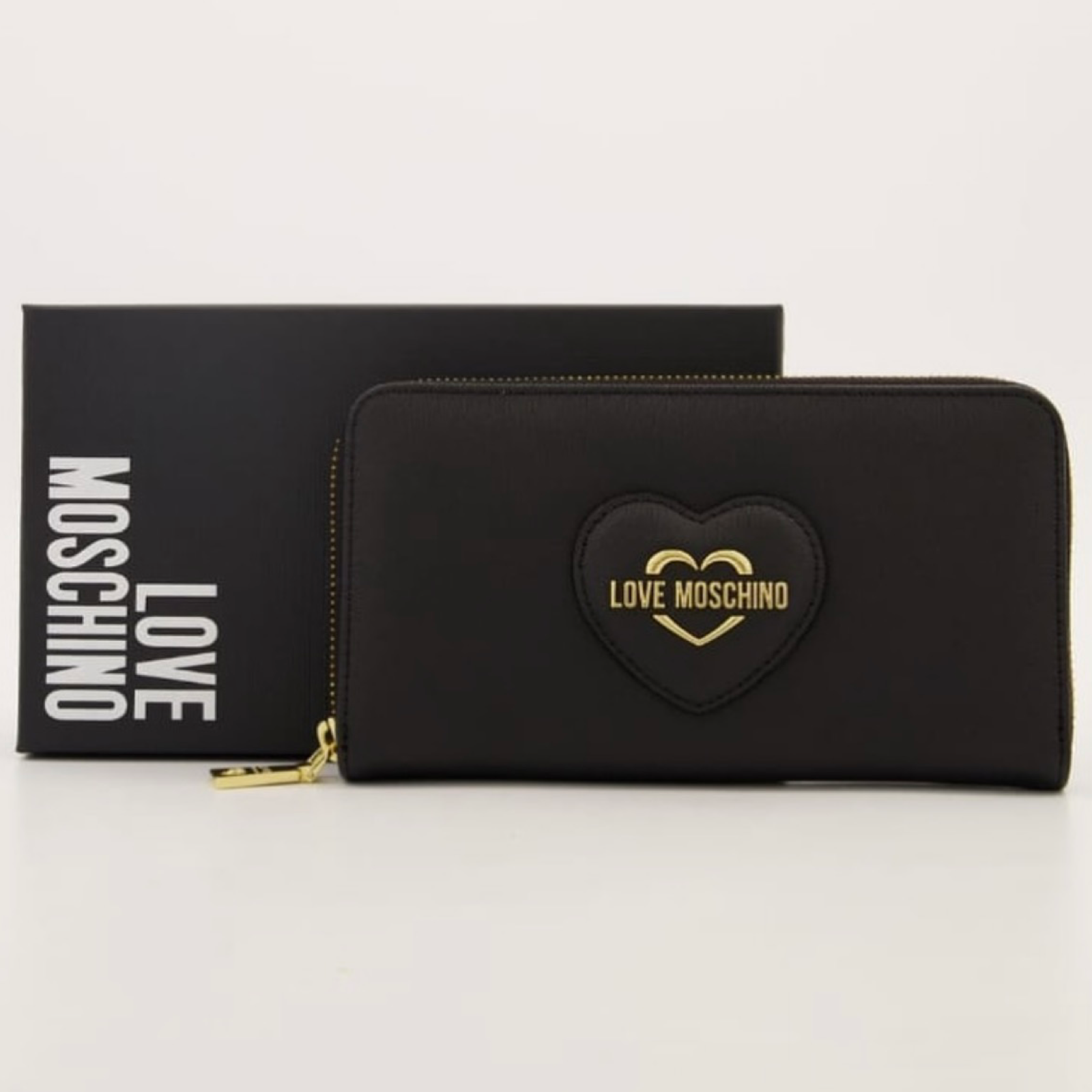 Дамско клъч портмоне Women’s clutch wallet Love Moschino JC5730PP0LKL0000 Black front view 