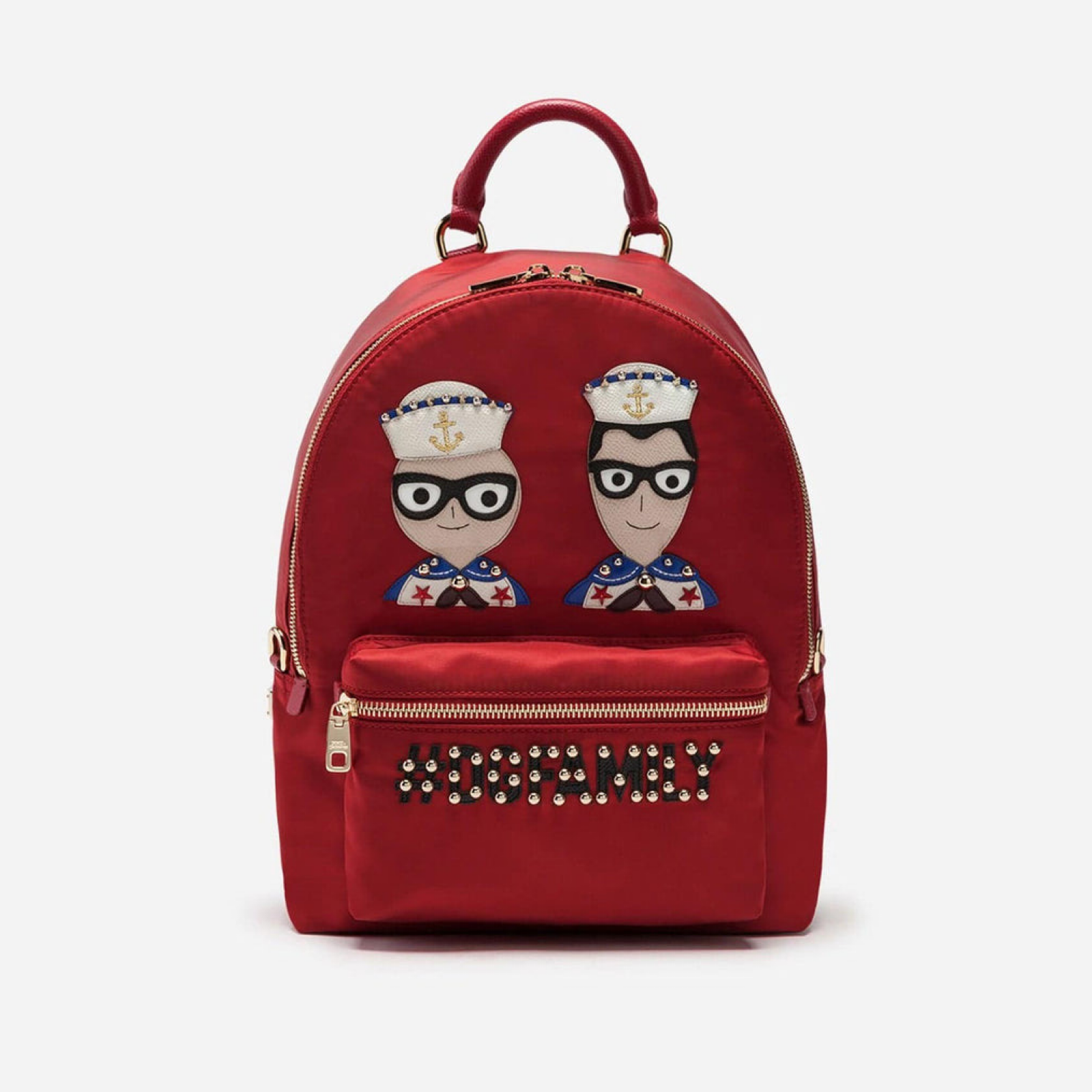Dolce & Gabbana #DGFamily Vulcano Embellishment Rucksack BB6633 AZ947 89613 Front View