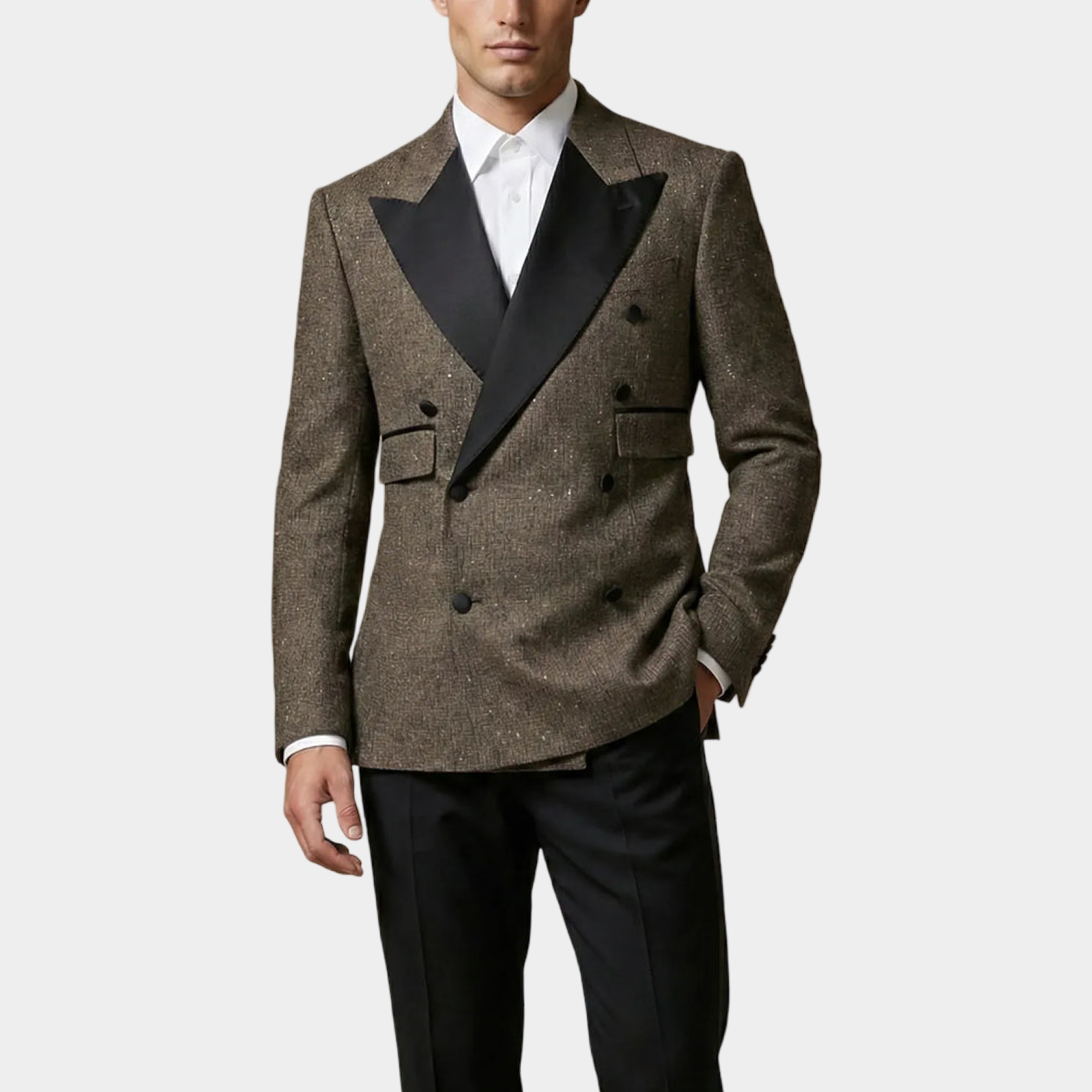 Dolce & Gabbana Double Breasted 2 Button Blazer G2LL0T FJRCV S8350 Front View