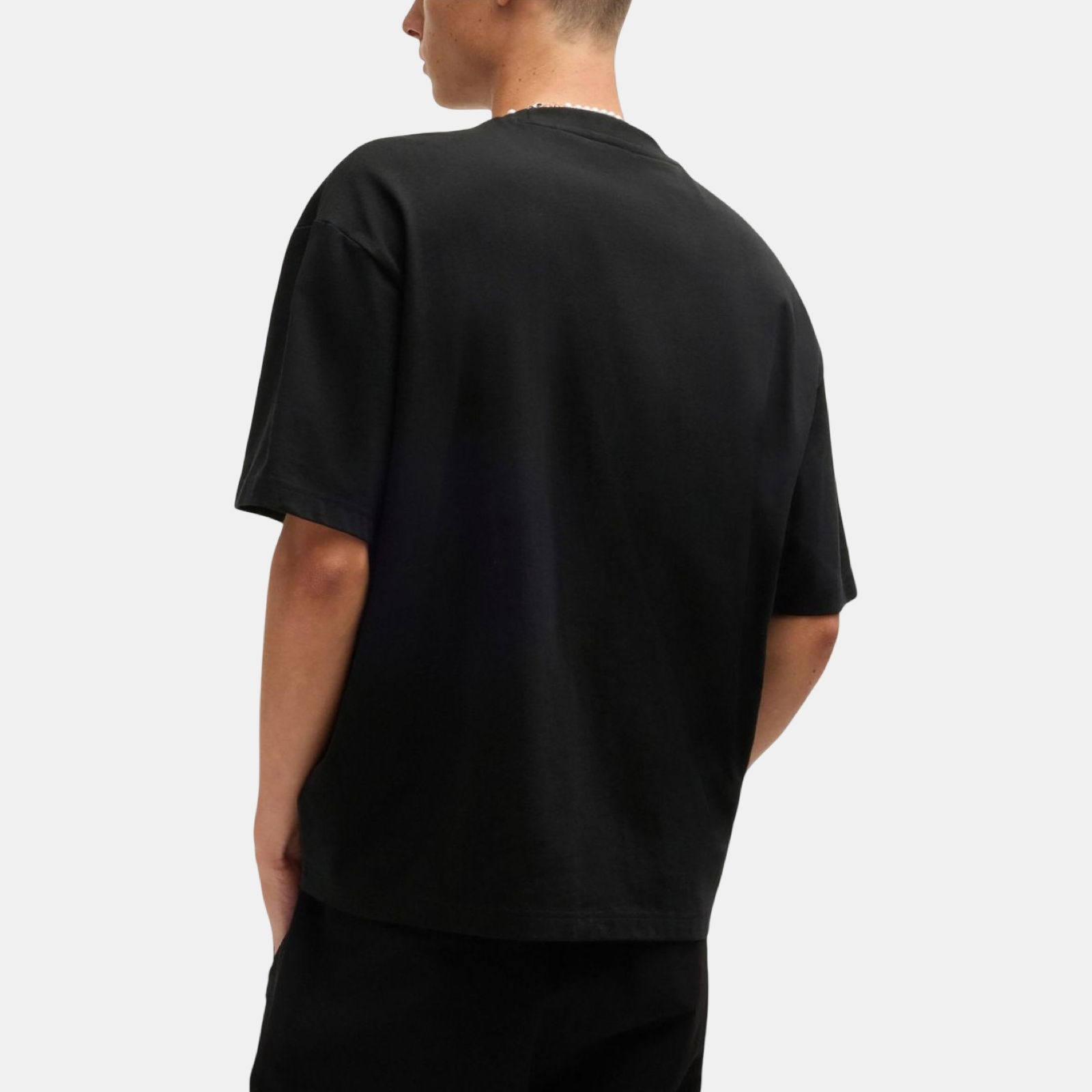 Мъжка черна тениска Hugo Dinkee 50525765 001 Back View