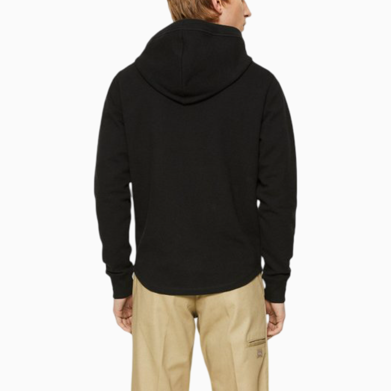 Мъжко черно худи Calvin Klein Jeans Men Hoodie J30J322701 Back View