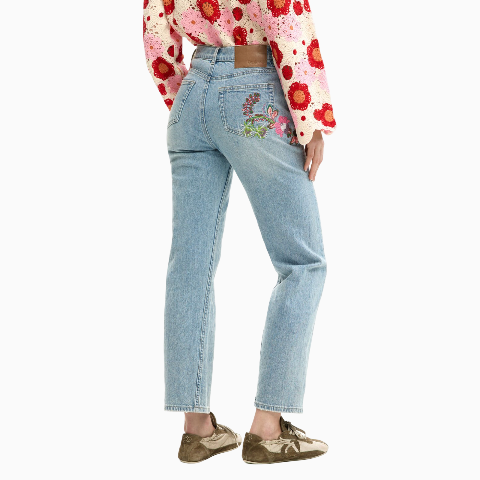 Дамски дънки Desigual Women Jeans 26SWDD30 5053 Back View