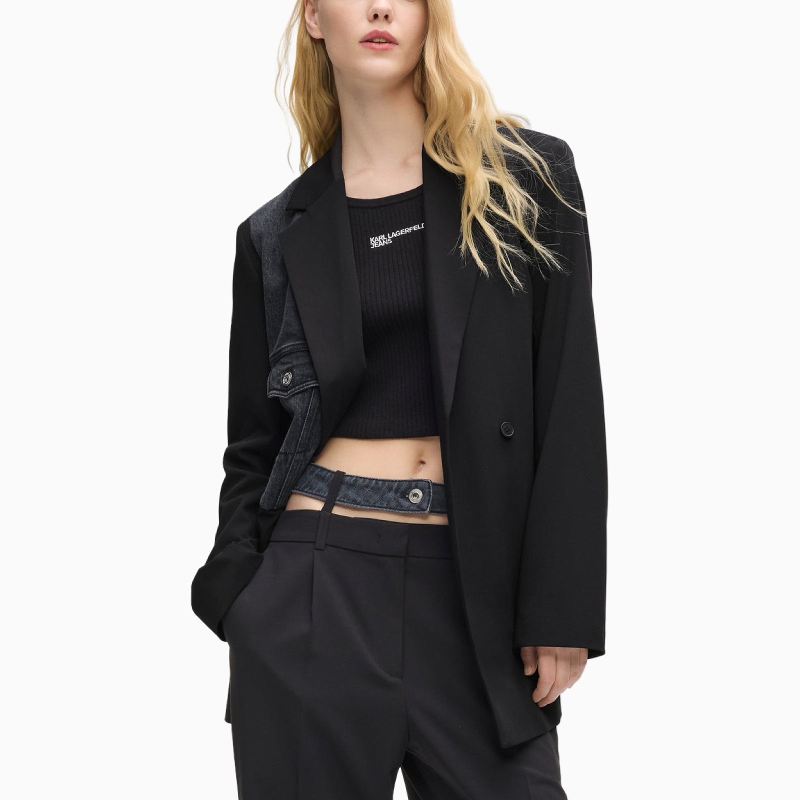 Дамско сако Karl Lagerfeld Jeans Women Blazer B1W14026 1GJ Front View