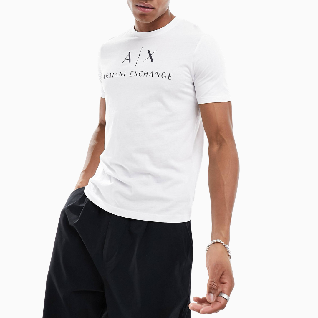 Мъжка бяла тениска Armani Exchange 8NZTCJ Z8H4Z 1100