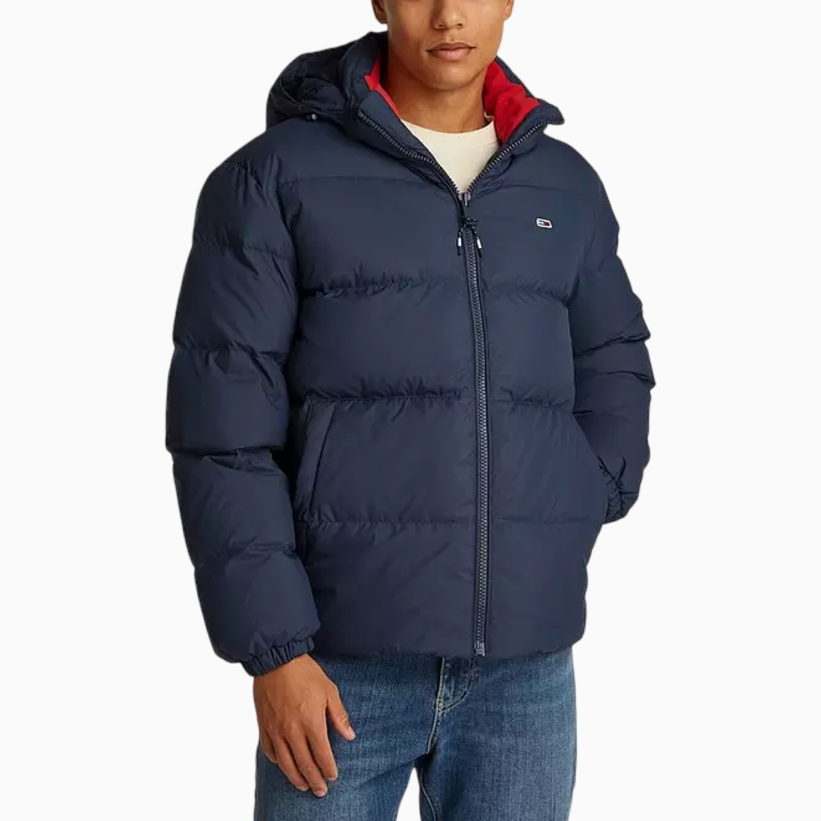 Мъжко синьо яке Tommy Hilfiger Jeans Men Jacket DM0DM19786 Front View