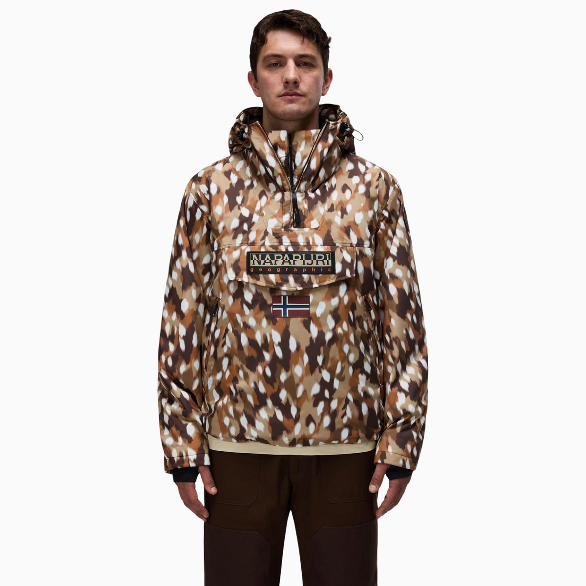 Анорак яке Napapijri Rainforest Next All Over Print Anorak Jacket NP0A8AHX FDW Front View