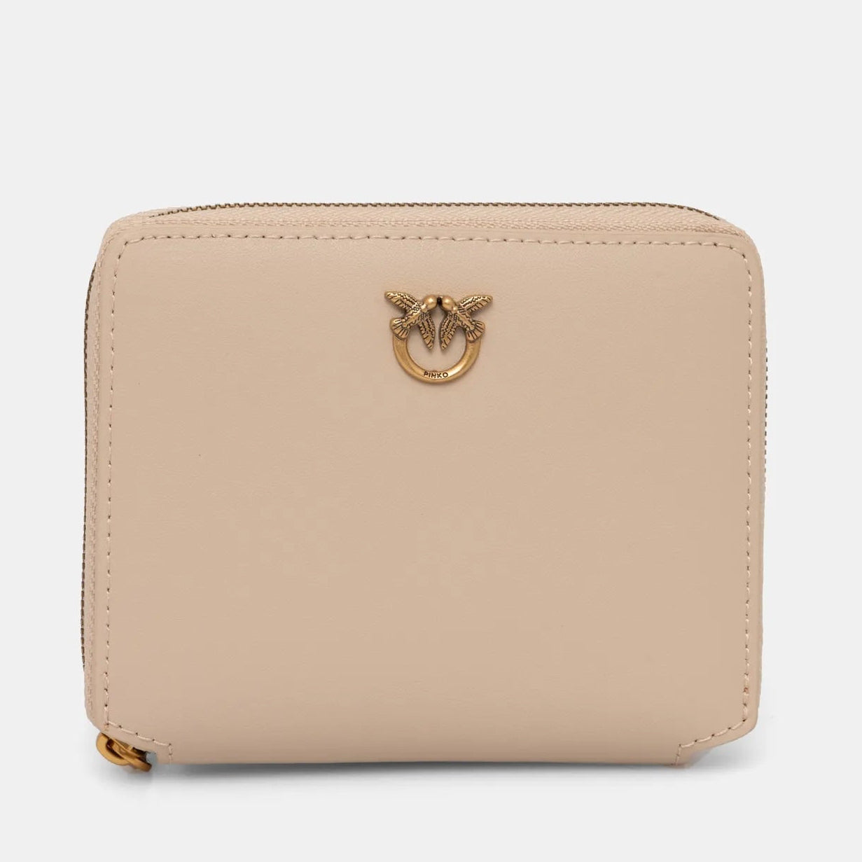 Дамско портмоне с цип Women’s wallet Pinko Beige 100249A0F1C50Q front view