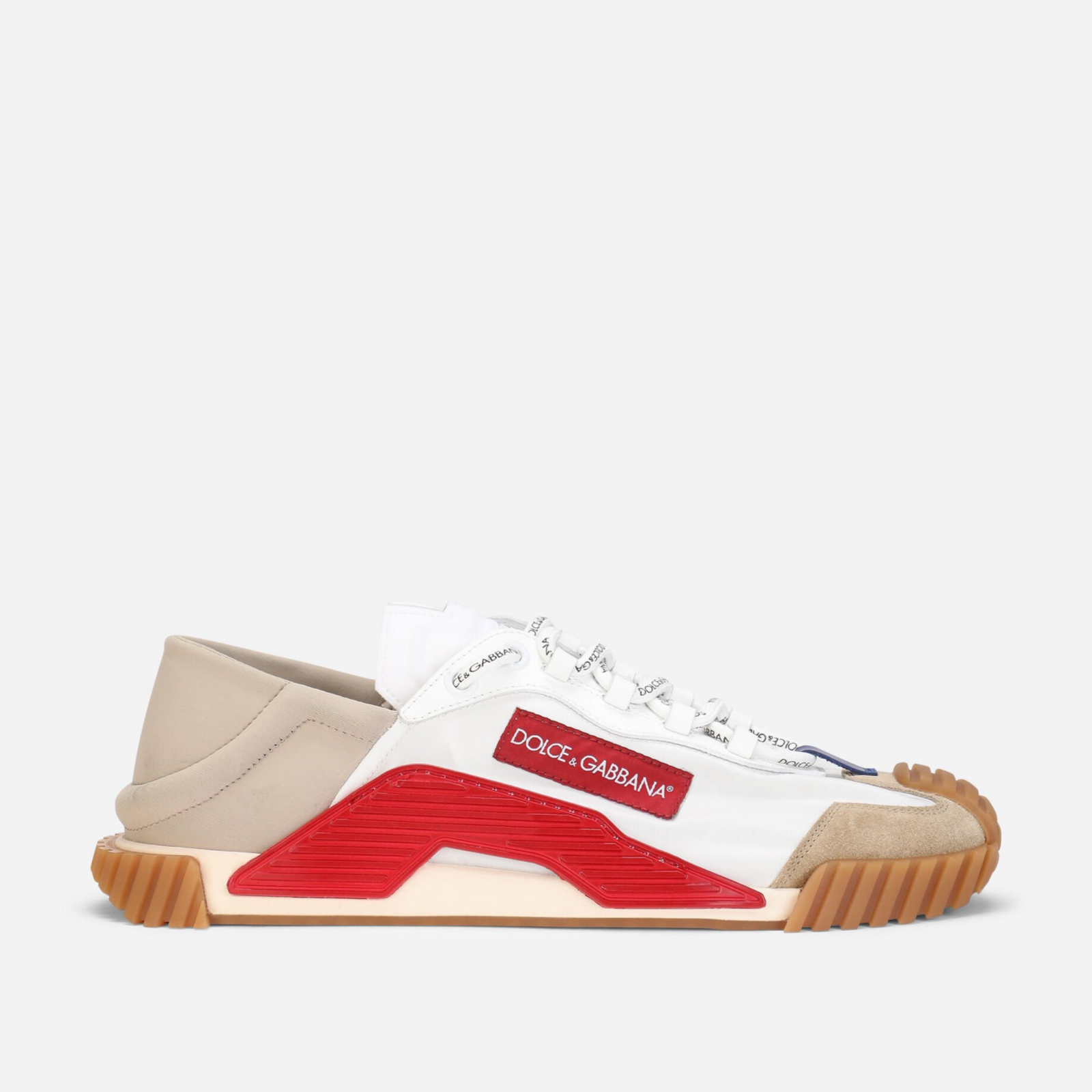 Мъжки бяло бежови маратонки Dolce & Gabbana NS1 Men Sneakers