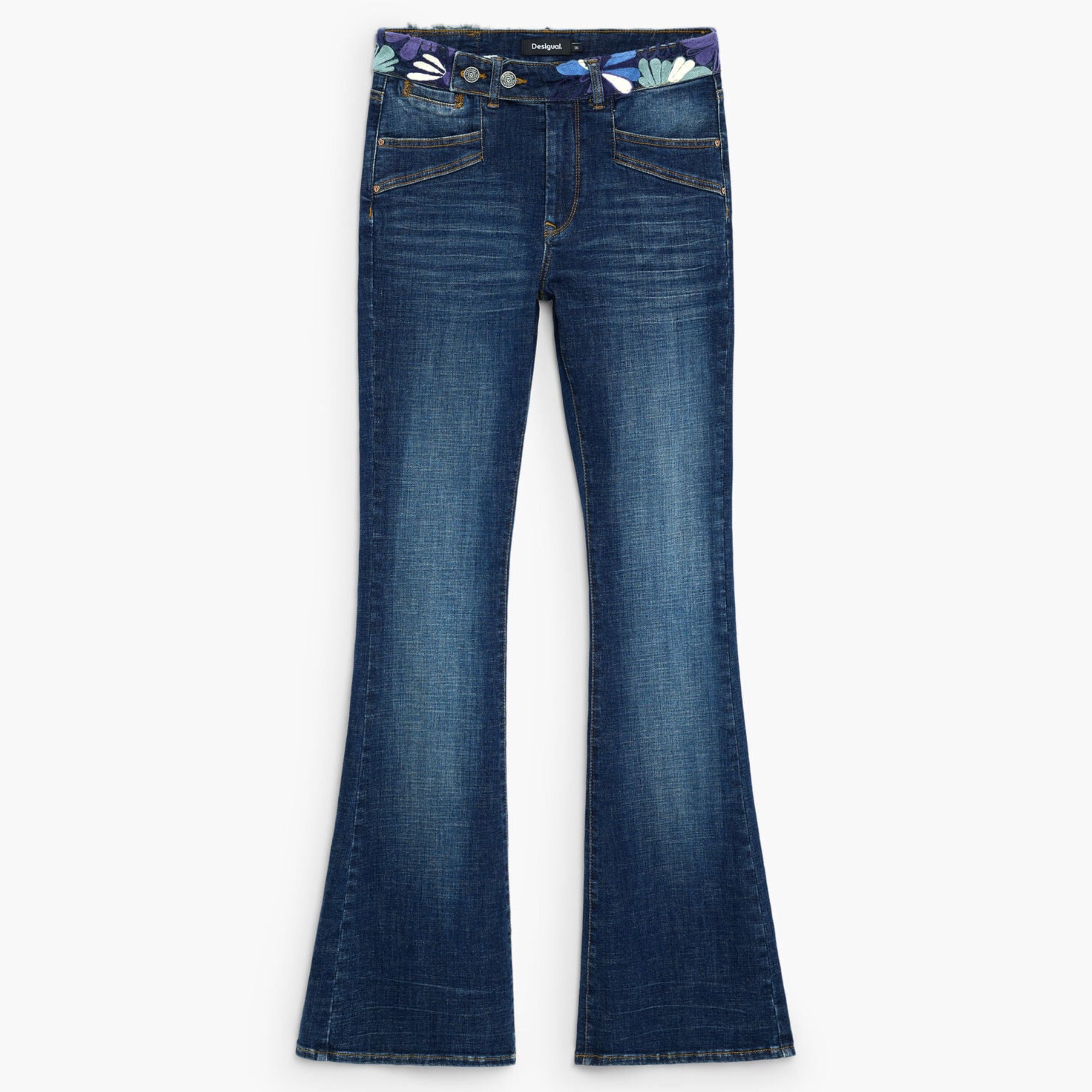 Дамски дънки Desigual women’s jeans 26WWDD21 5053 Top view 