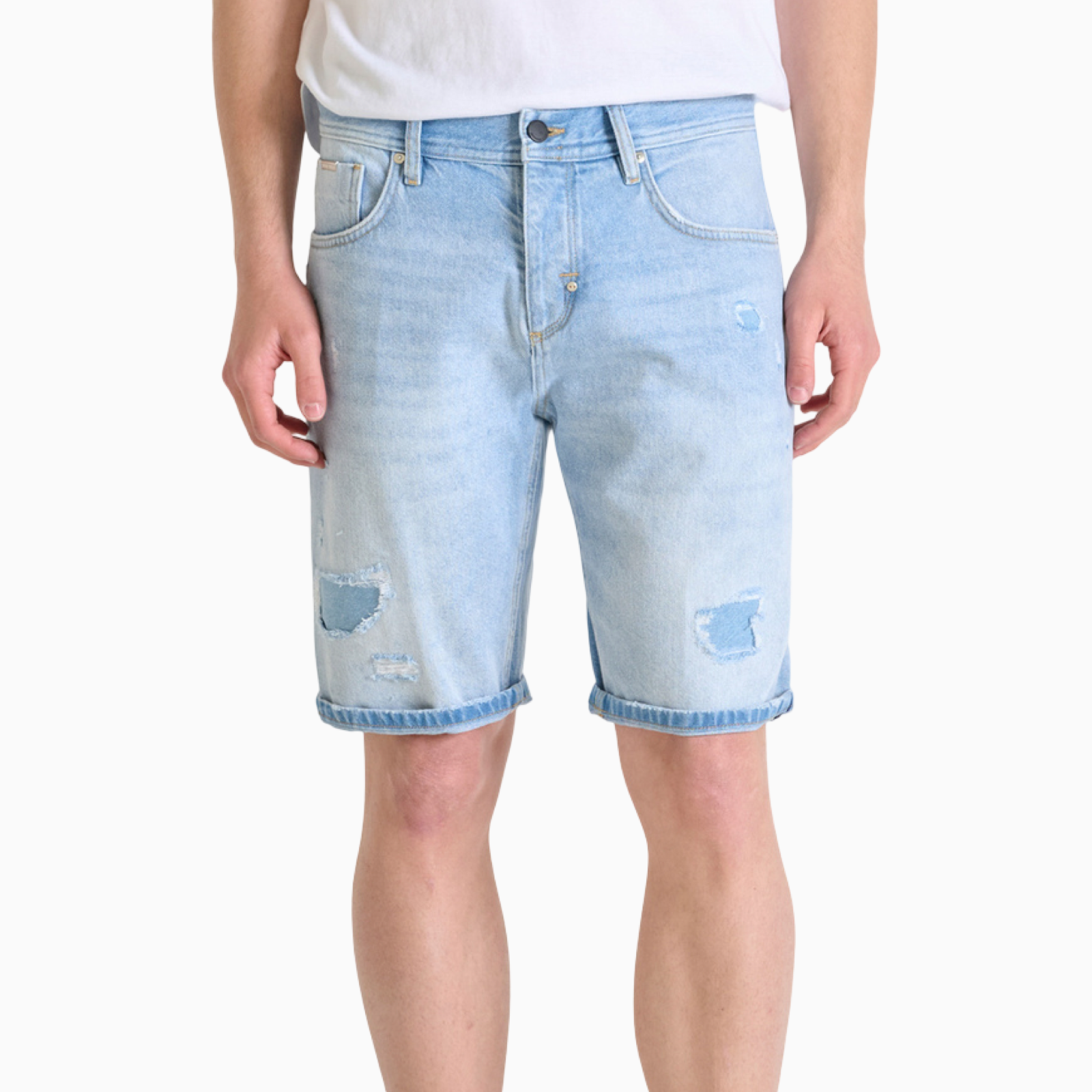Мъжки къси дънки Antony Morato MMDS00076-FA700152 Front View
