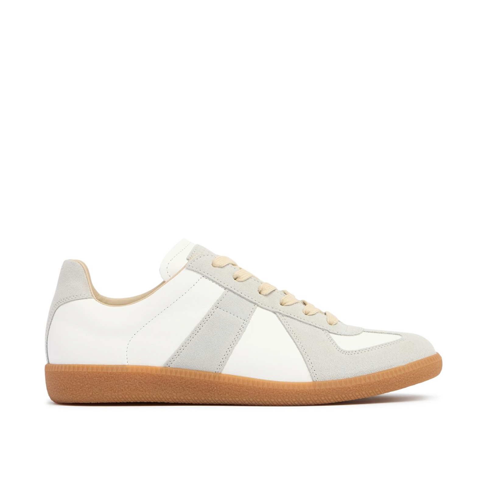 Maison Margiela Low Replica Leather And Suede Men Sneakers