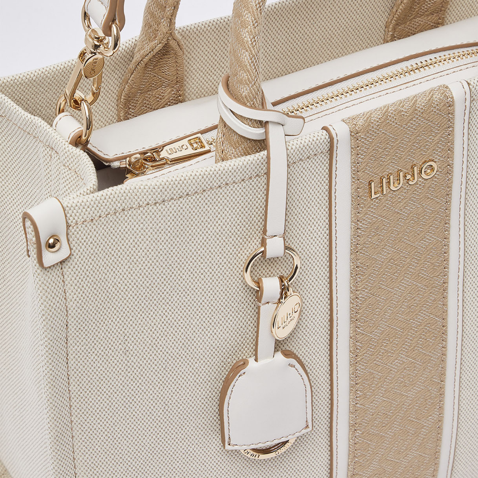 Дамска чанта Liu Jo Medium Jacquard Tote Bag AA6206 T388A C3905 Close-Up