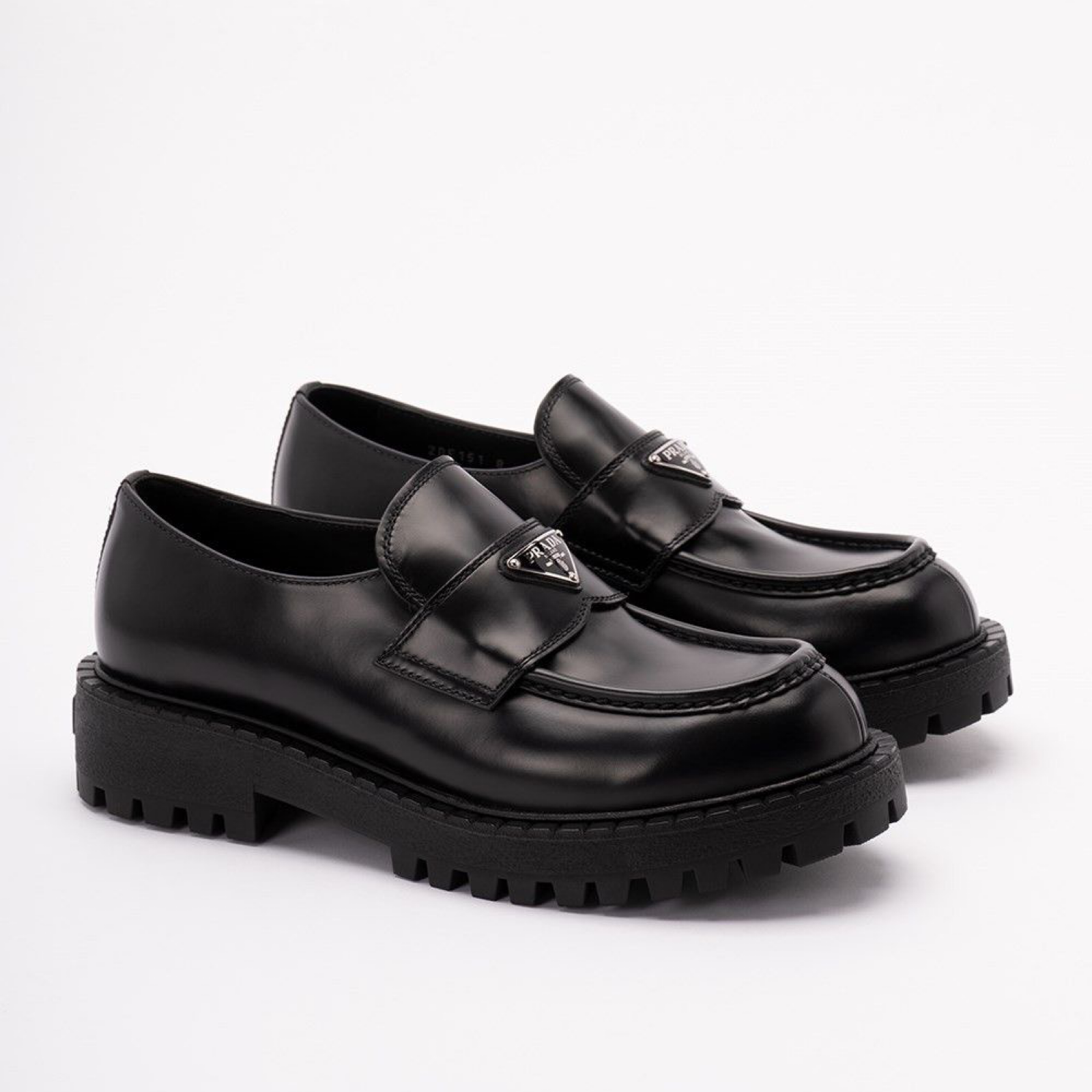 Prada Double Chocolate Men Loafers Lateral View