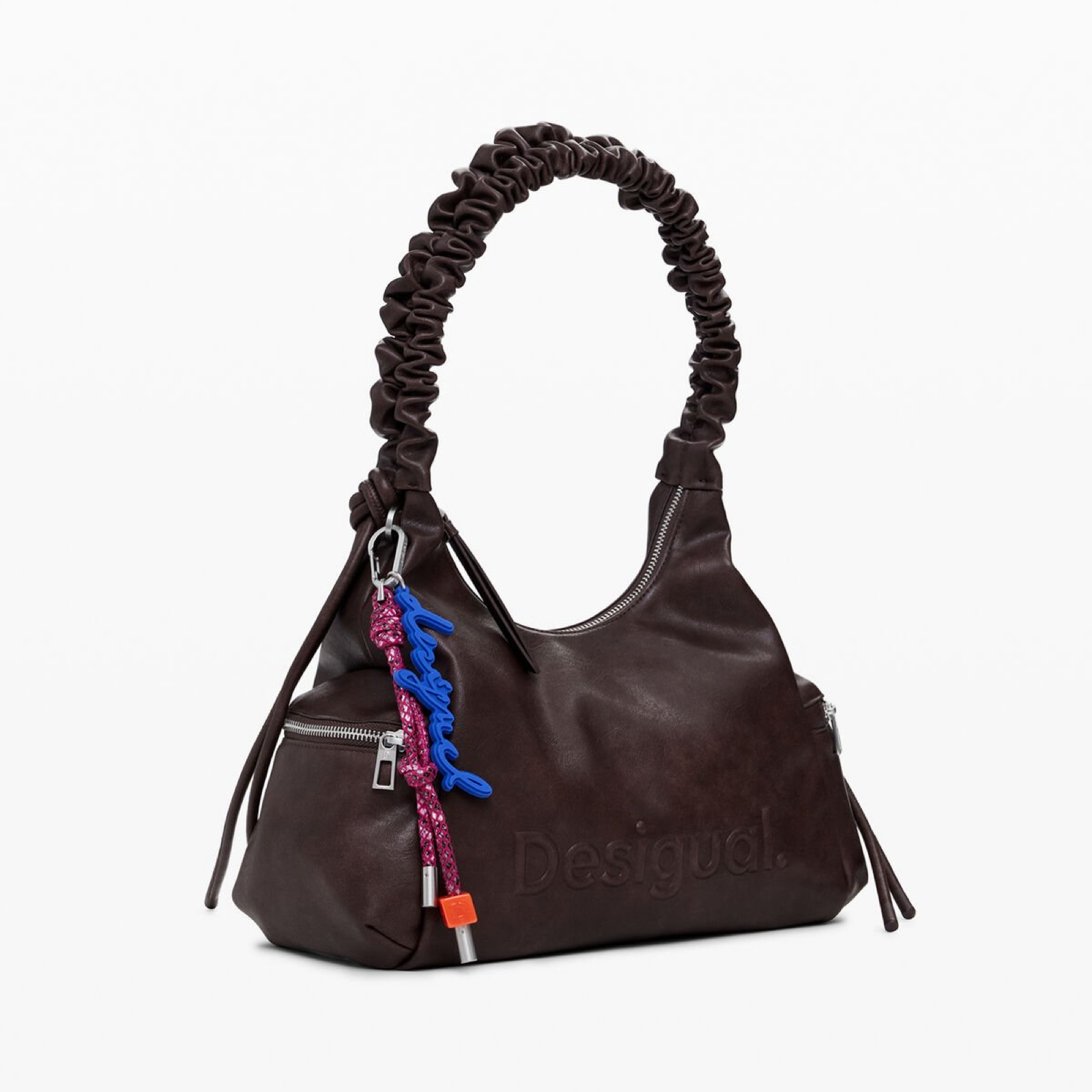 Дамска кафява чанта Desigual Handbag 25WAXPAY Side View