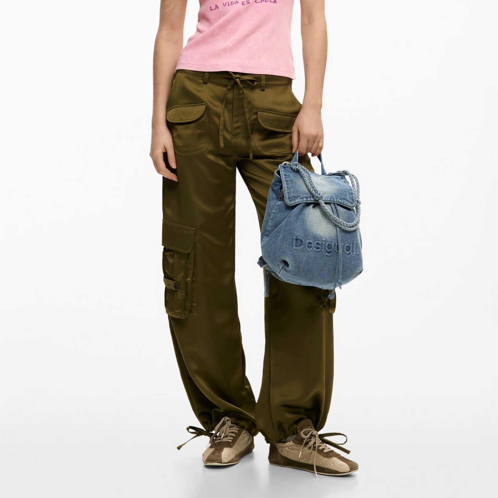 Дамска дънкова раница Desigual Women Rucksack 26SAKD07 5005 Hand View