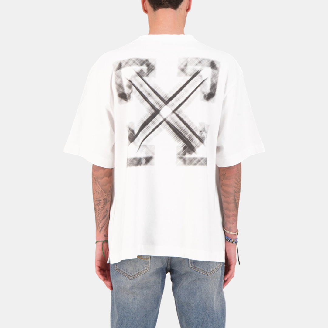 Мъжка бяла тениска Off-White Vibe Arrow Skate Men T-Shirt