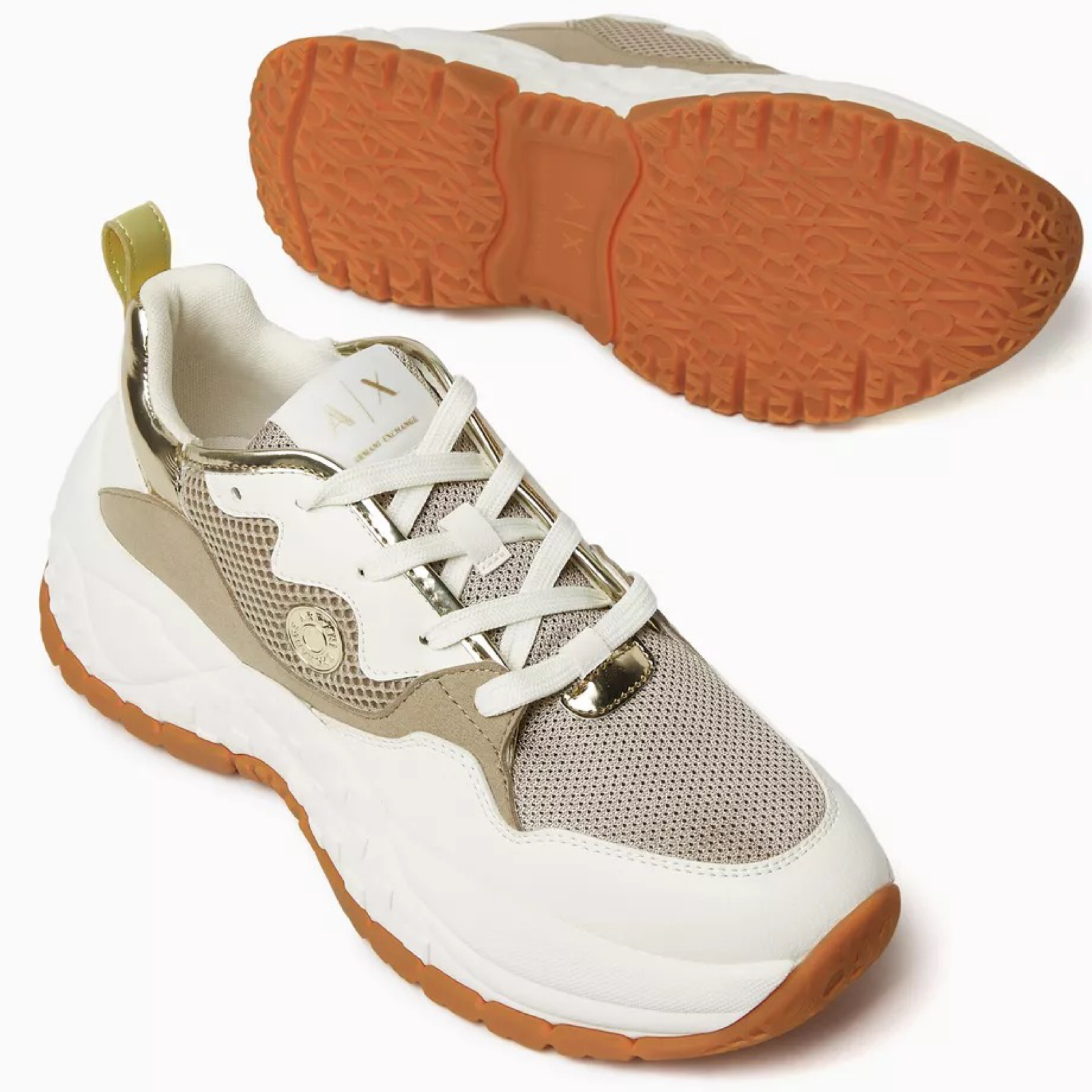 Дамски маратонки Armani Exchange Women Sneakers XW002784 AF25160 Top View