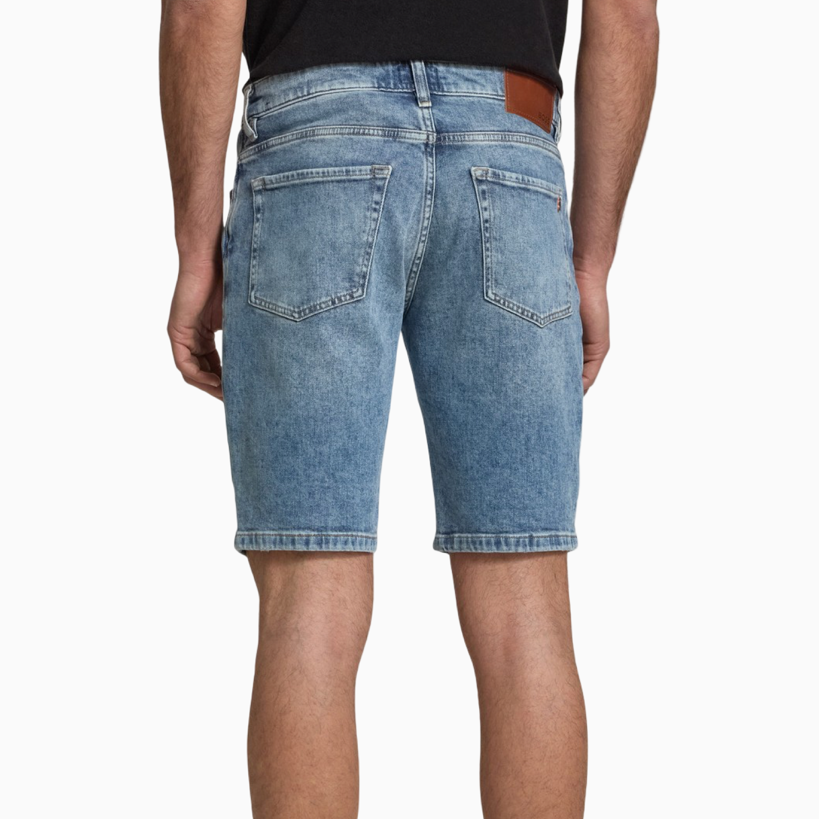 Мъжки къси дънки Boss Men Denim Shorts 50559891 Back View