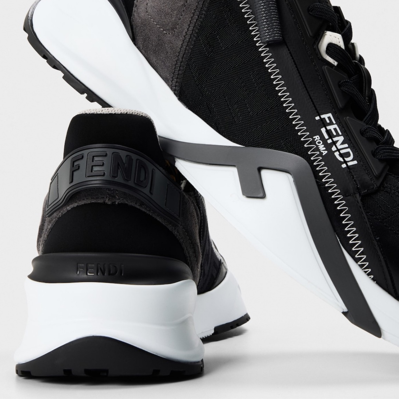 Мъжки маратонки Men’s sneakers FENDI Flow 7E1392AY9WF1EX4 heel view