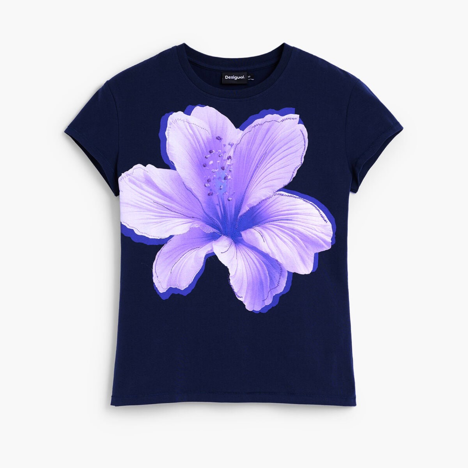 Дамска тениска Desigual Women T-shirt 26WWTK51 5000 Front View
