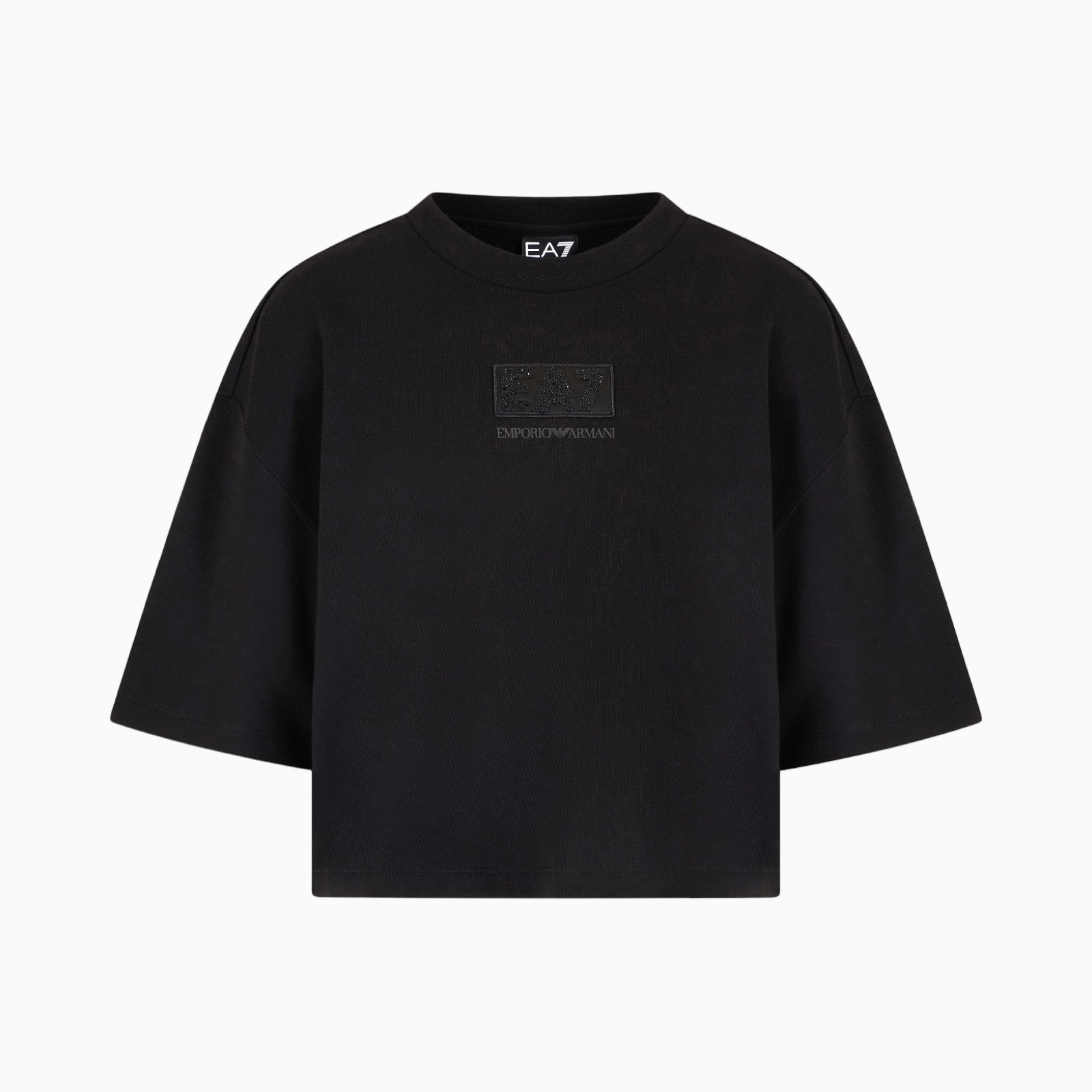 Дамска черна тениска EA7 Emporio Armani 7W000177 AF12473 Close