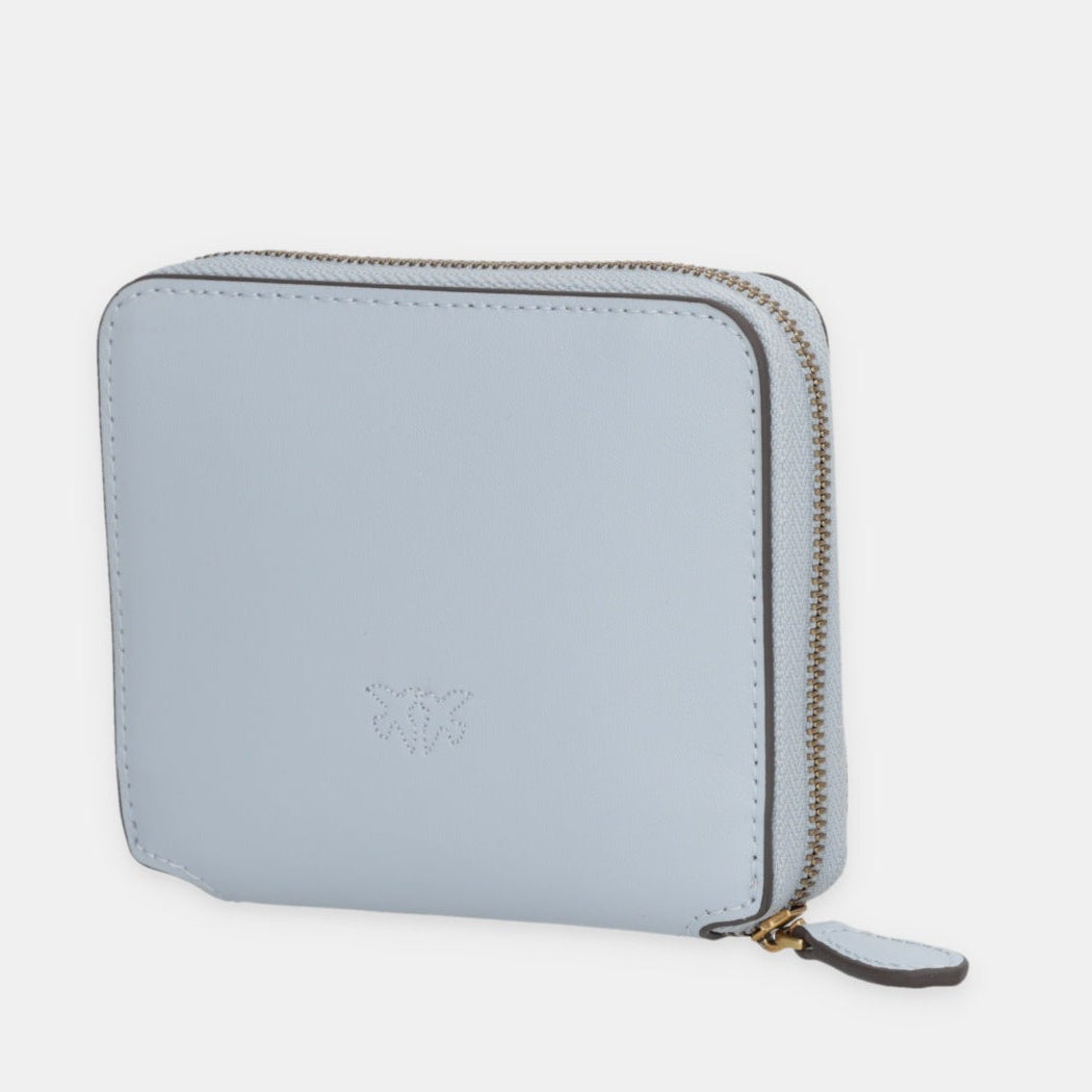 Дамско портмоне с цип Women’s wallet Pinko Light Blue 100249 A0F1 E37Q back view