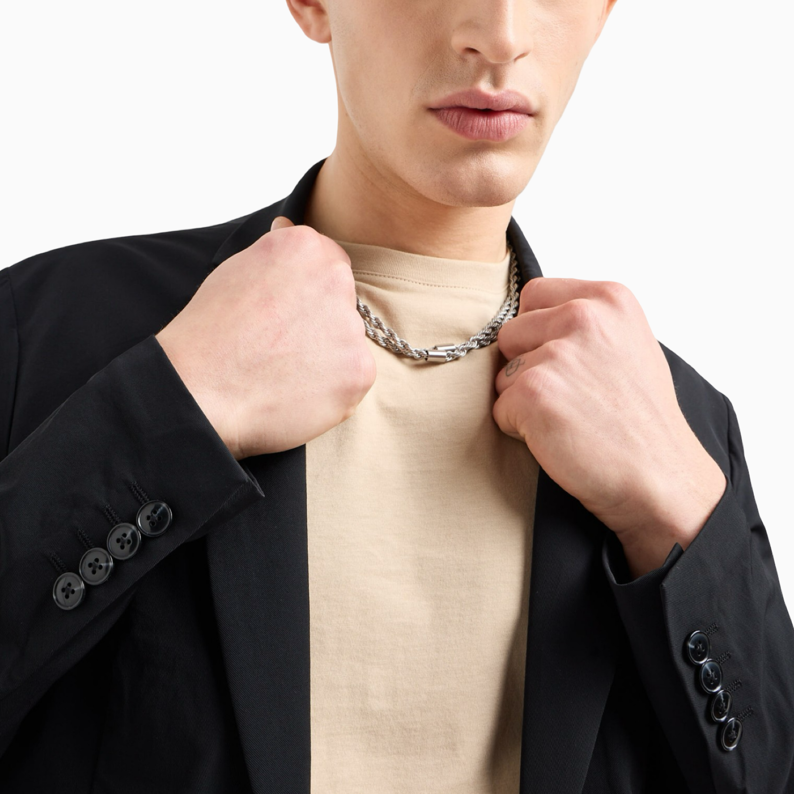 Мъжко черно сако Armani Exchange Men Blazer 8NZG49 ZNYZZ Close-Up
