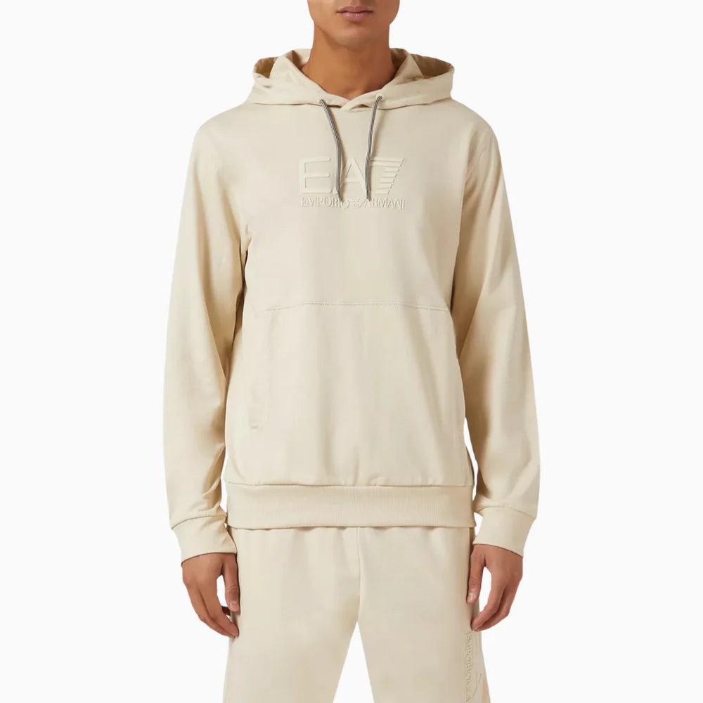 Мъжки суичър в бежово Men’s sweatshirt EA7 Emporio Armani 7M000230 AF13512 U1079 Almond milk Front view