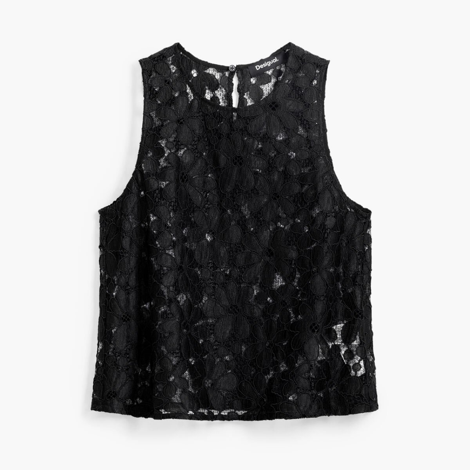 Дамски черен топ Desigual 25SWBW25