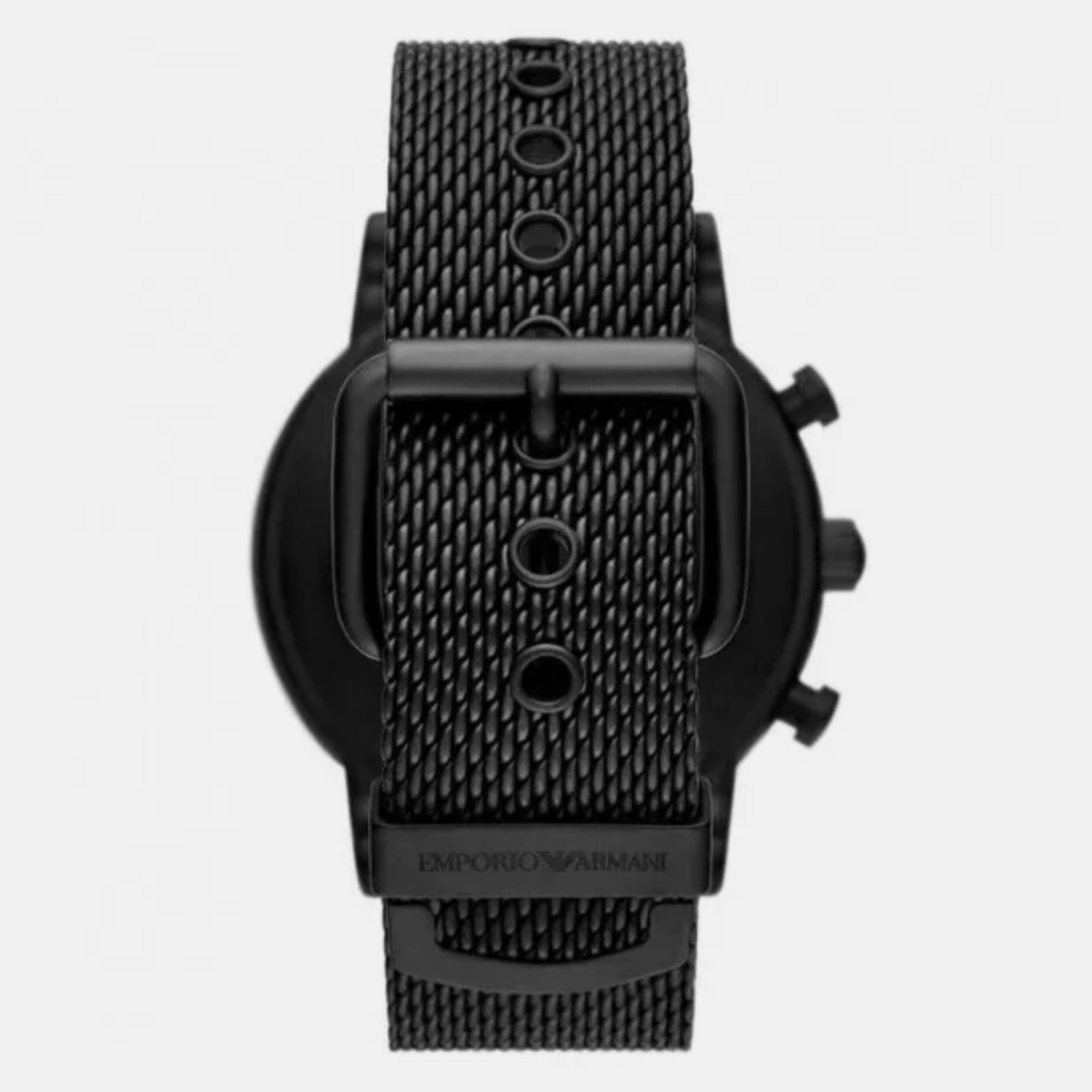 Мъжки метален часовник с черна каишка Men’s watch Emporio Armani ARAR11470 
 Back view 2