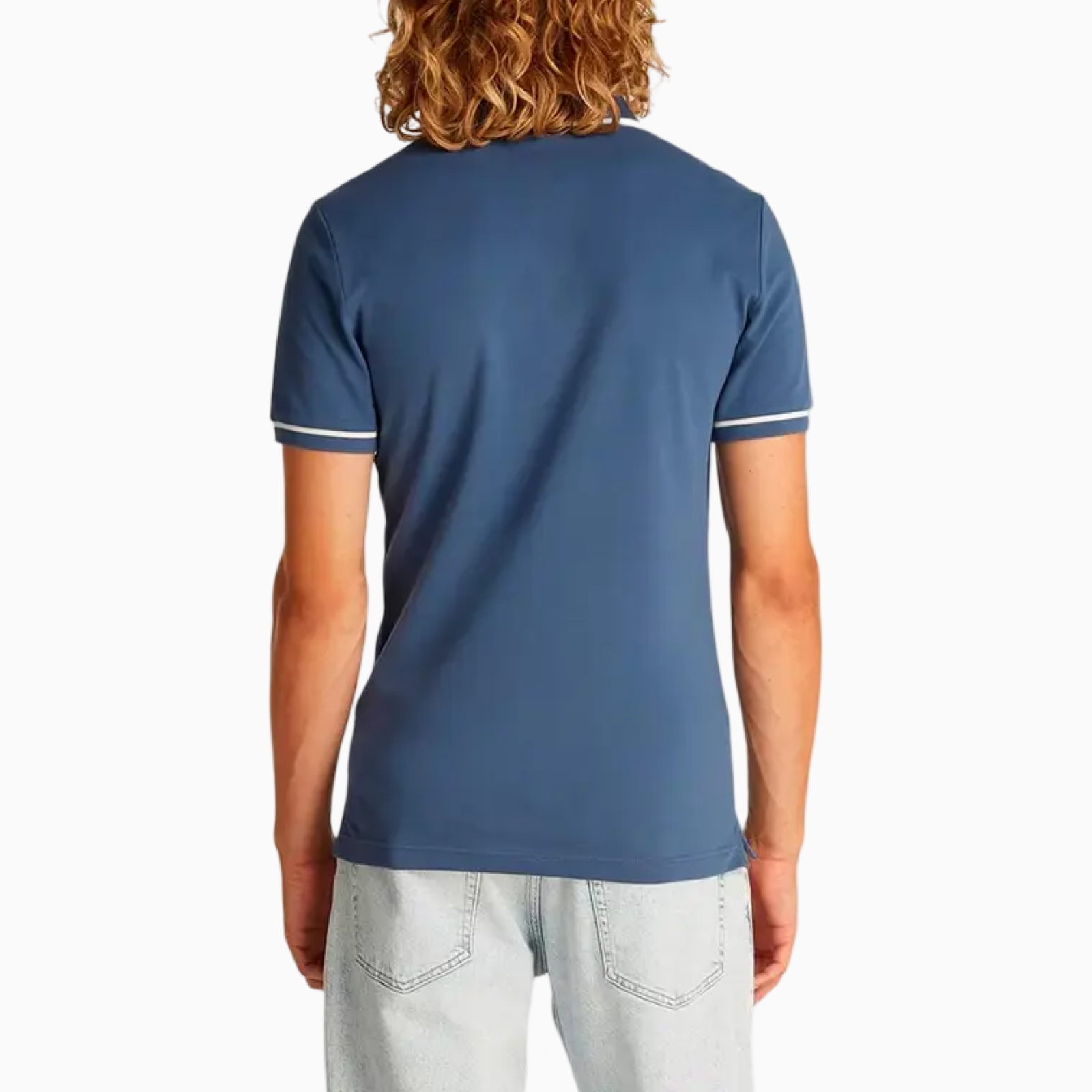 Мъжка синя поло тениска Calvin Klein Jeans J30J315603