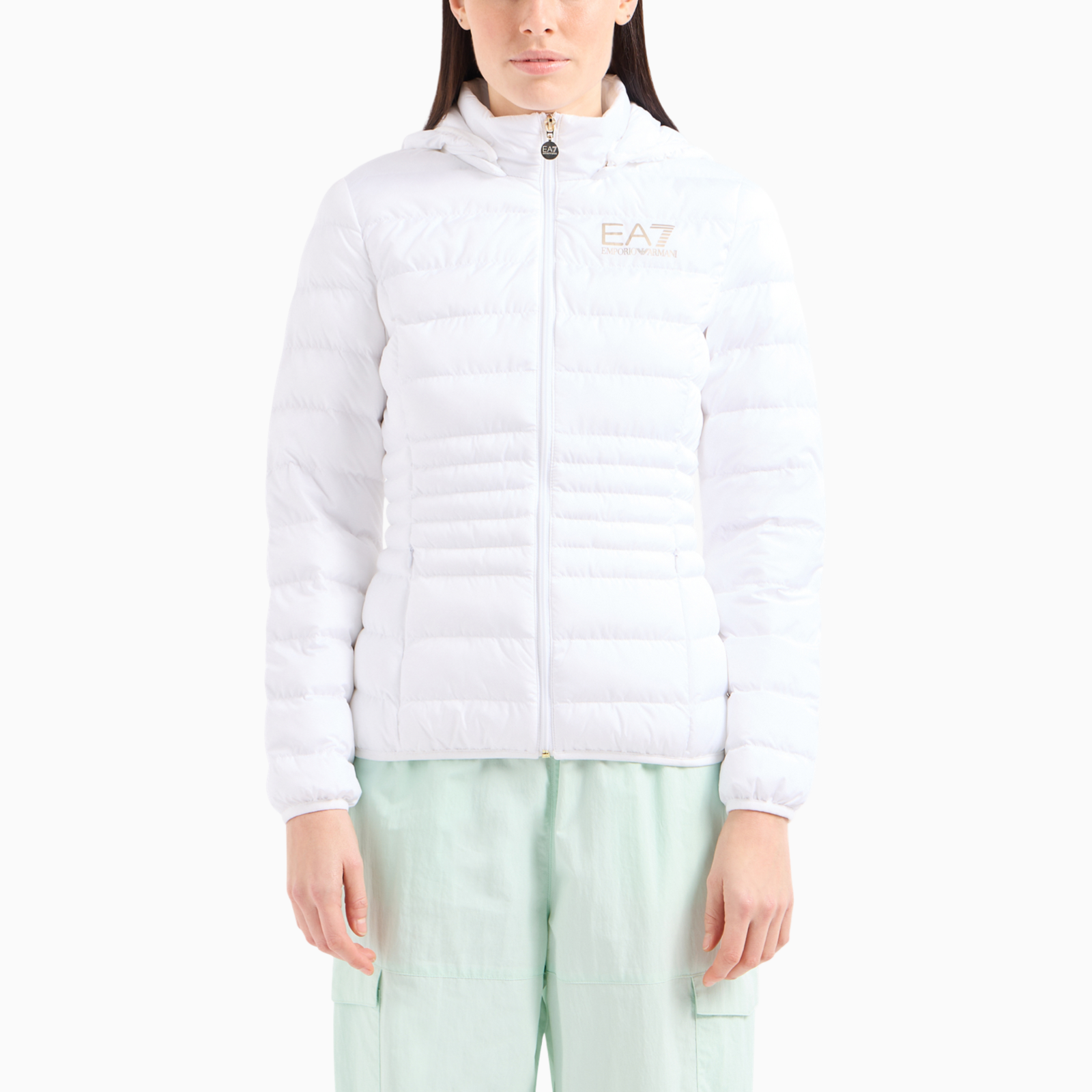 Дамско бяло яке EA7 Emporio Armani Women Jacket 8NTB23 TNF8Z 0101 Front View