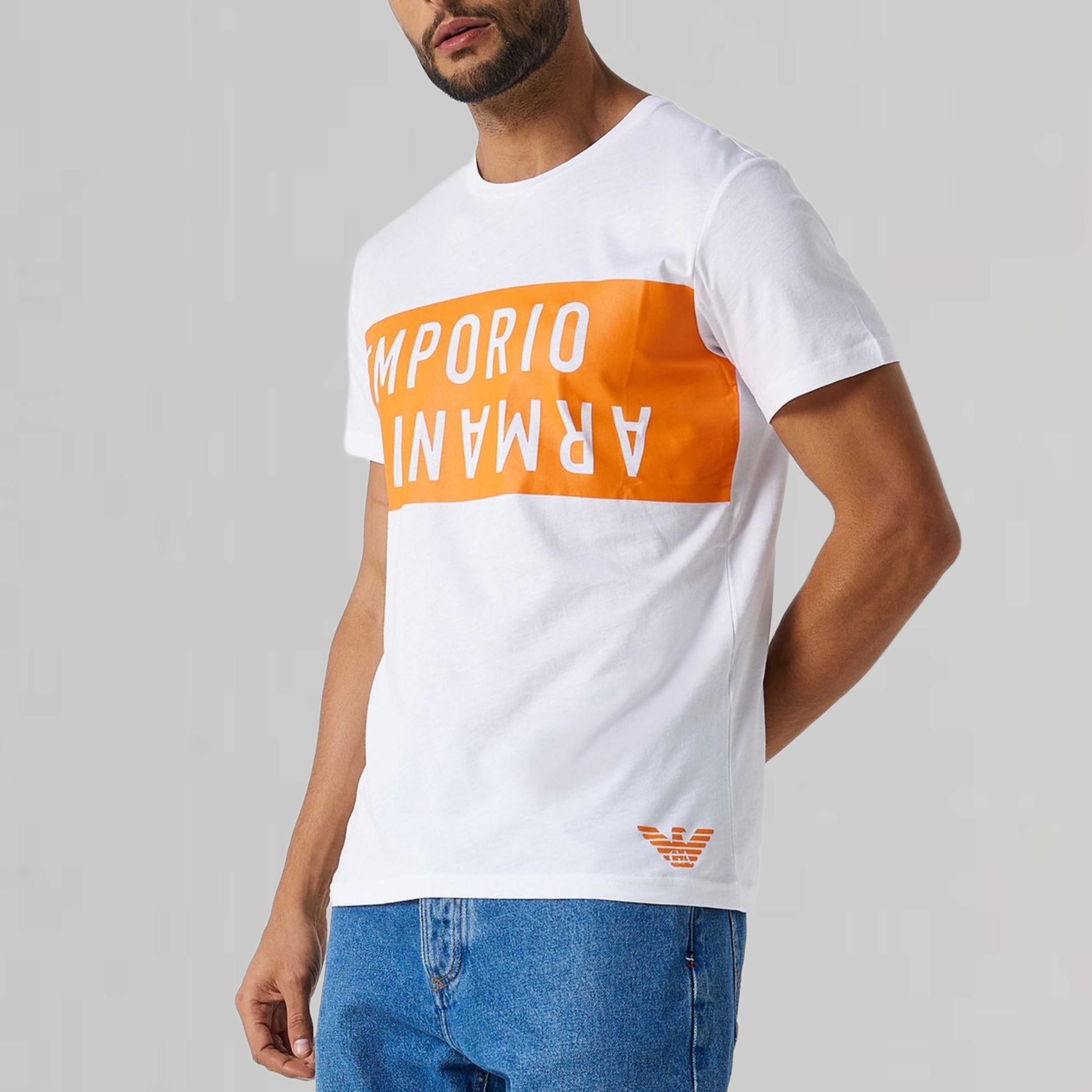 Мъжка тениска Emporio Armani бяла 211818 4R476