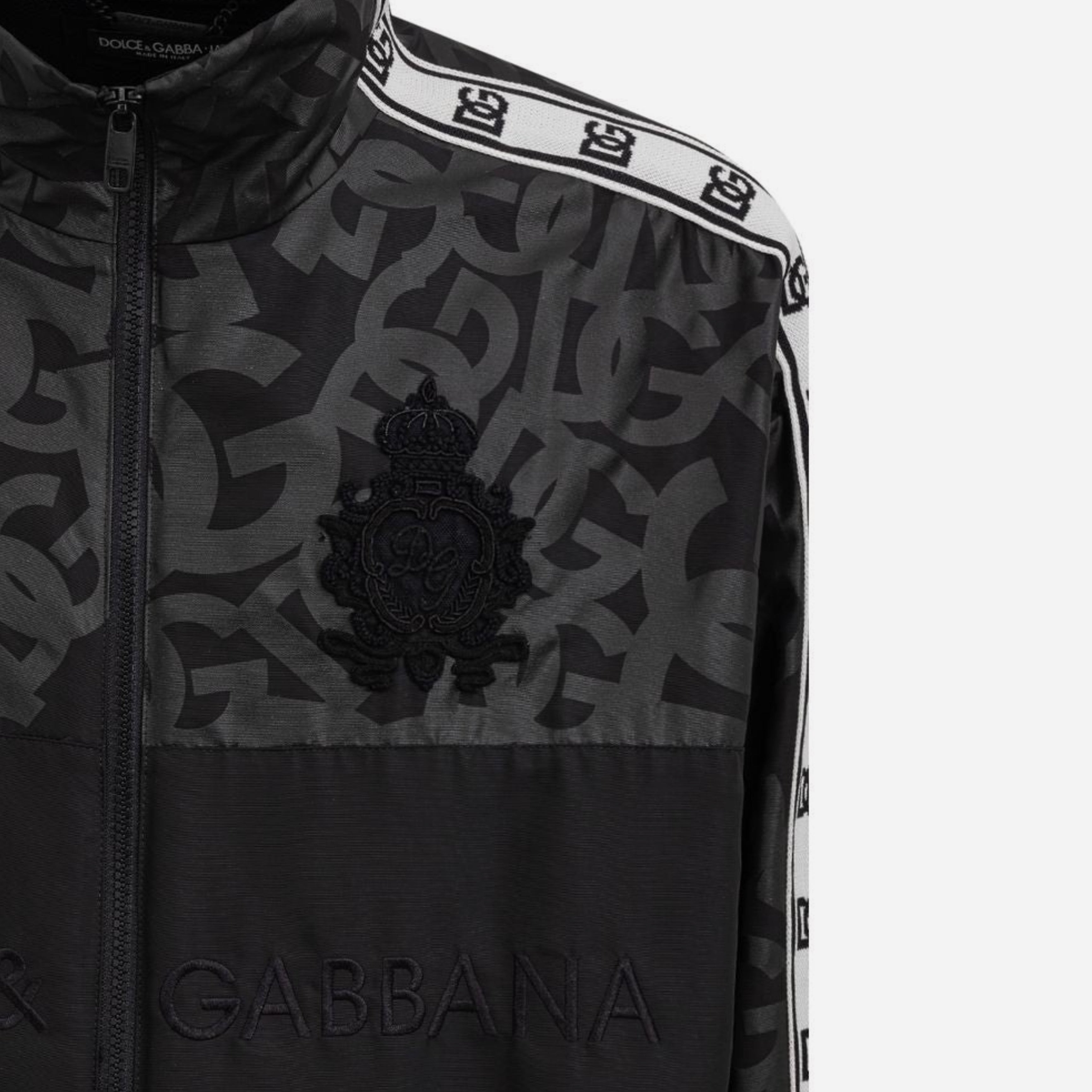 Dolce & Gabbana Black Polyester Jacket