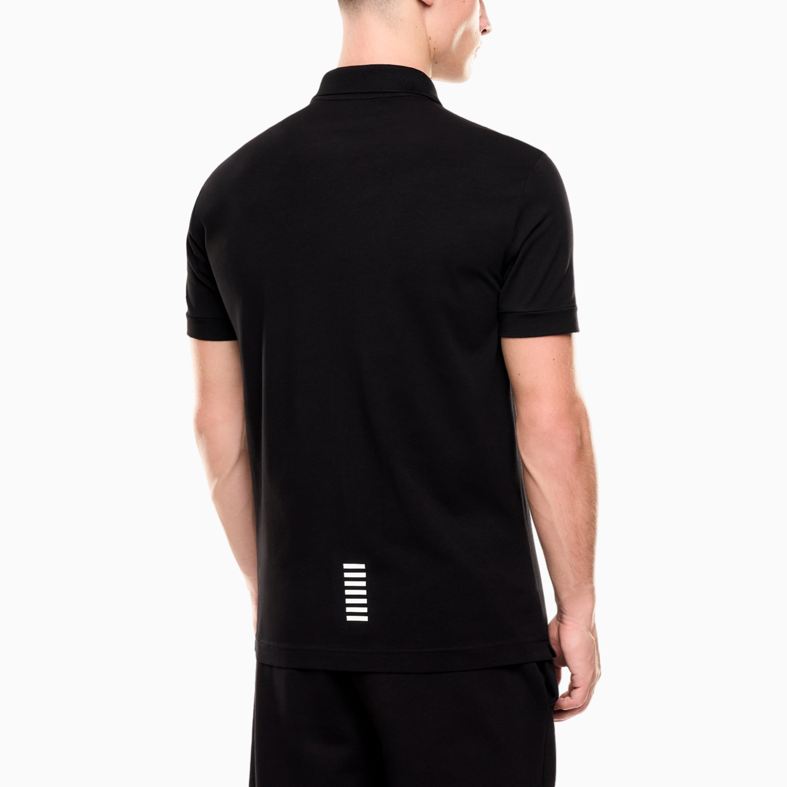 Мъжка черна поло тениска EA7 Emporio Armani Men Polo 8NPF14PJVQZ1200 Back View