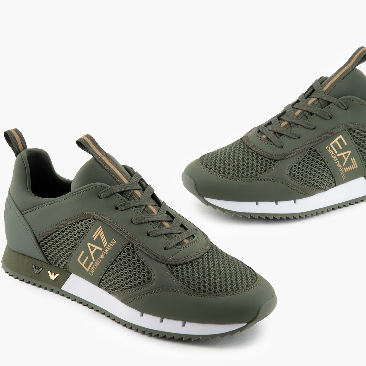 Мъжки маратонки сникърси EA7 Emporio Armani зелени X8X027 XK050 S855
