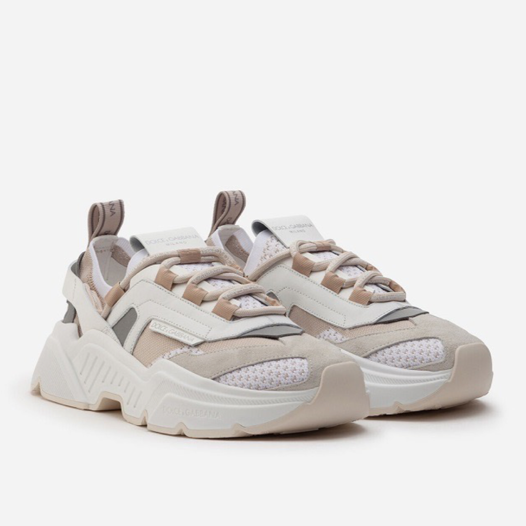 Мъжки бяло бежови маратонки Dolce & Gabbana Daymaster Men Sneakers