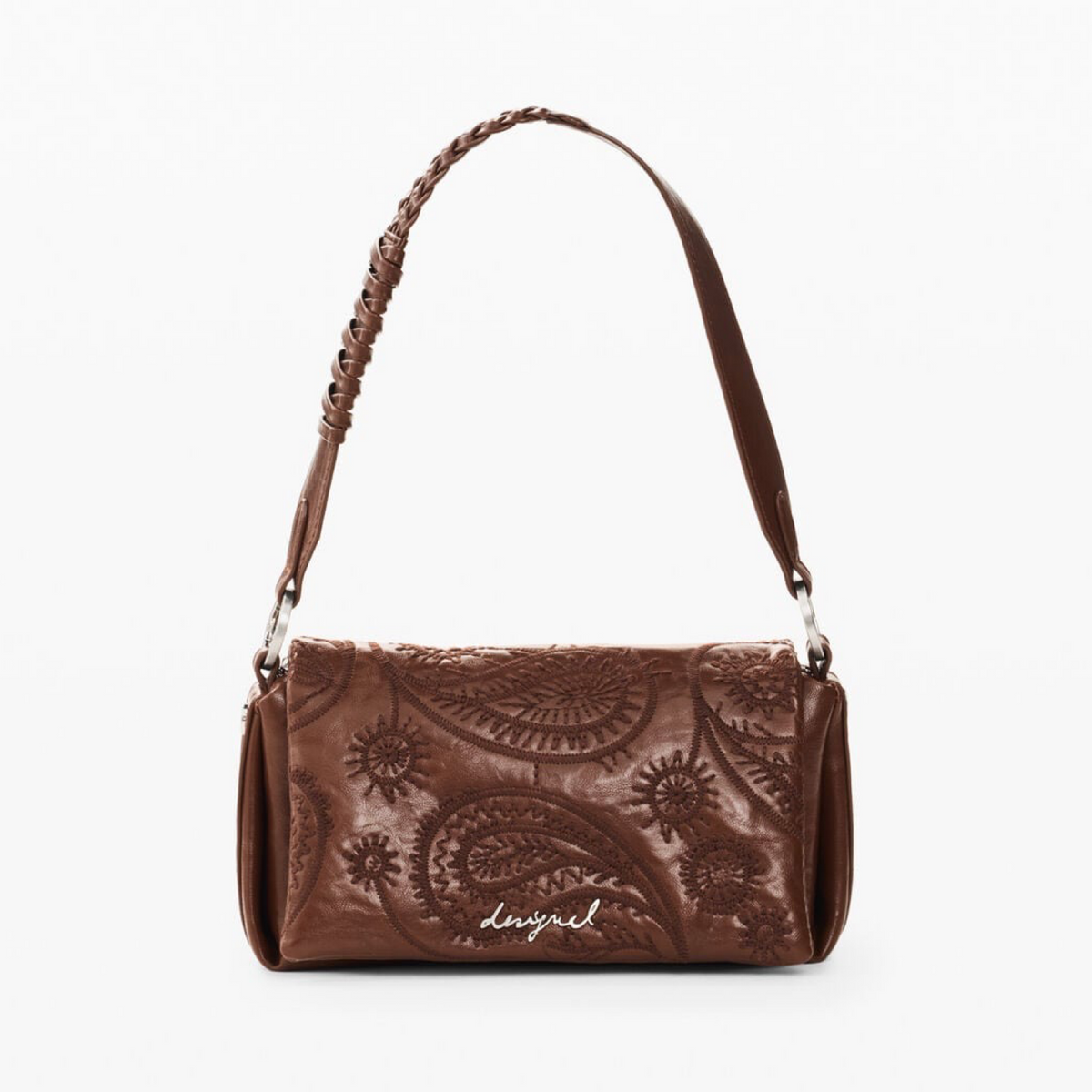 Дамска кафява чанта Desigual Women Crossbody Bag 26WAXPAB 6011 Front View