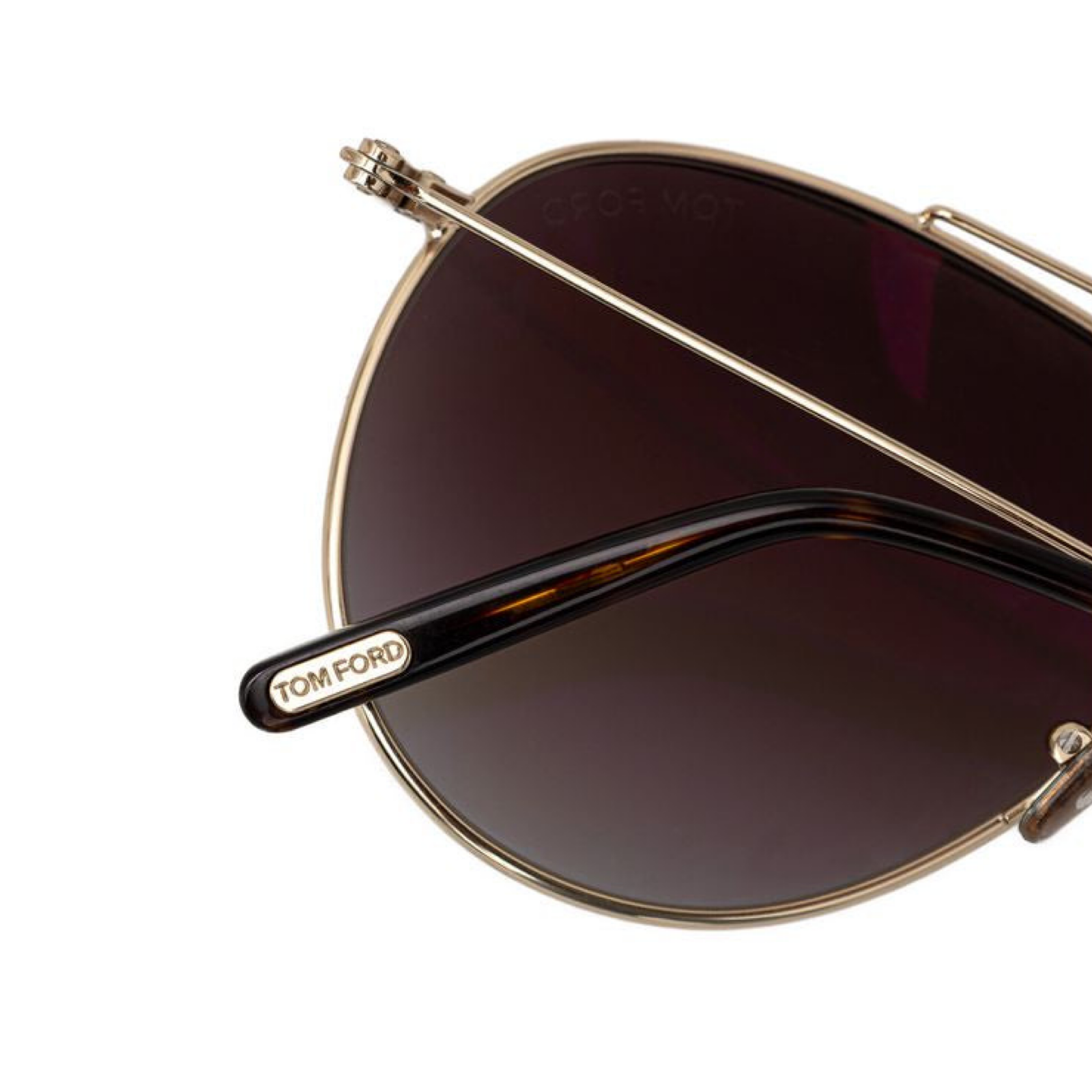 Tom Ford Gold Metal Sunglass