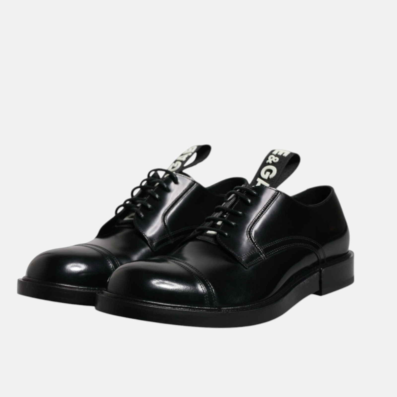 Мъжки официални кожени обувки Dolce & Gabbana Derby Men Formal Shoes A10424 A1203
