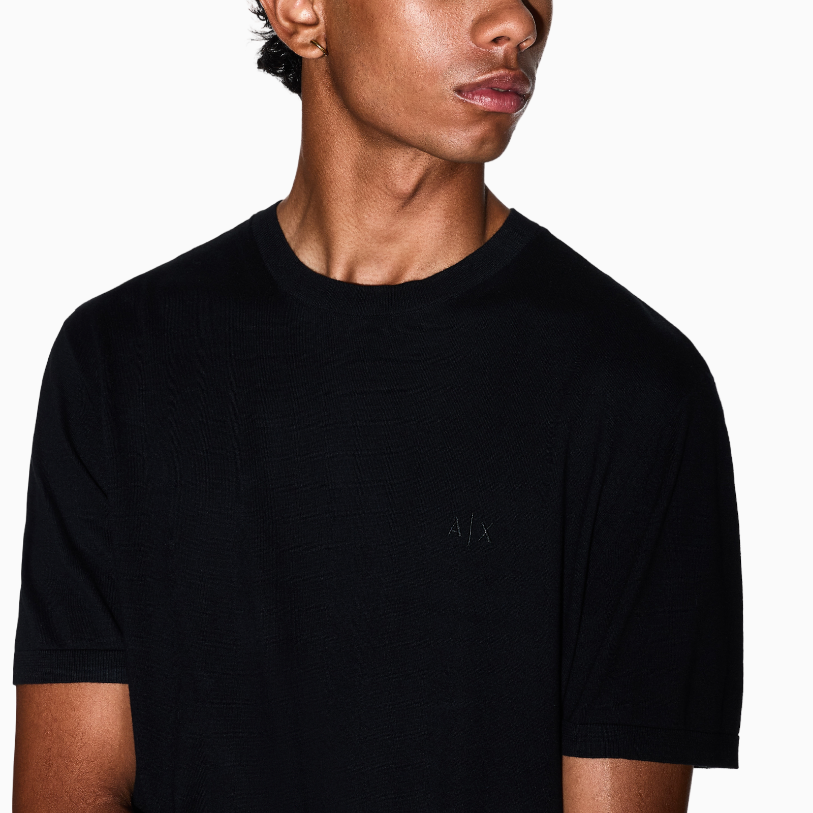 Мъжка тениска Armani Exchange Men Knit T-shirt 8NZM5C ZM3JZ 1200 Close-Up