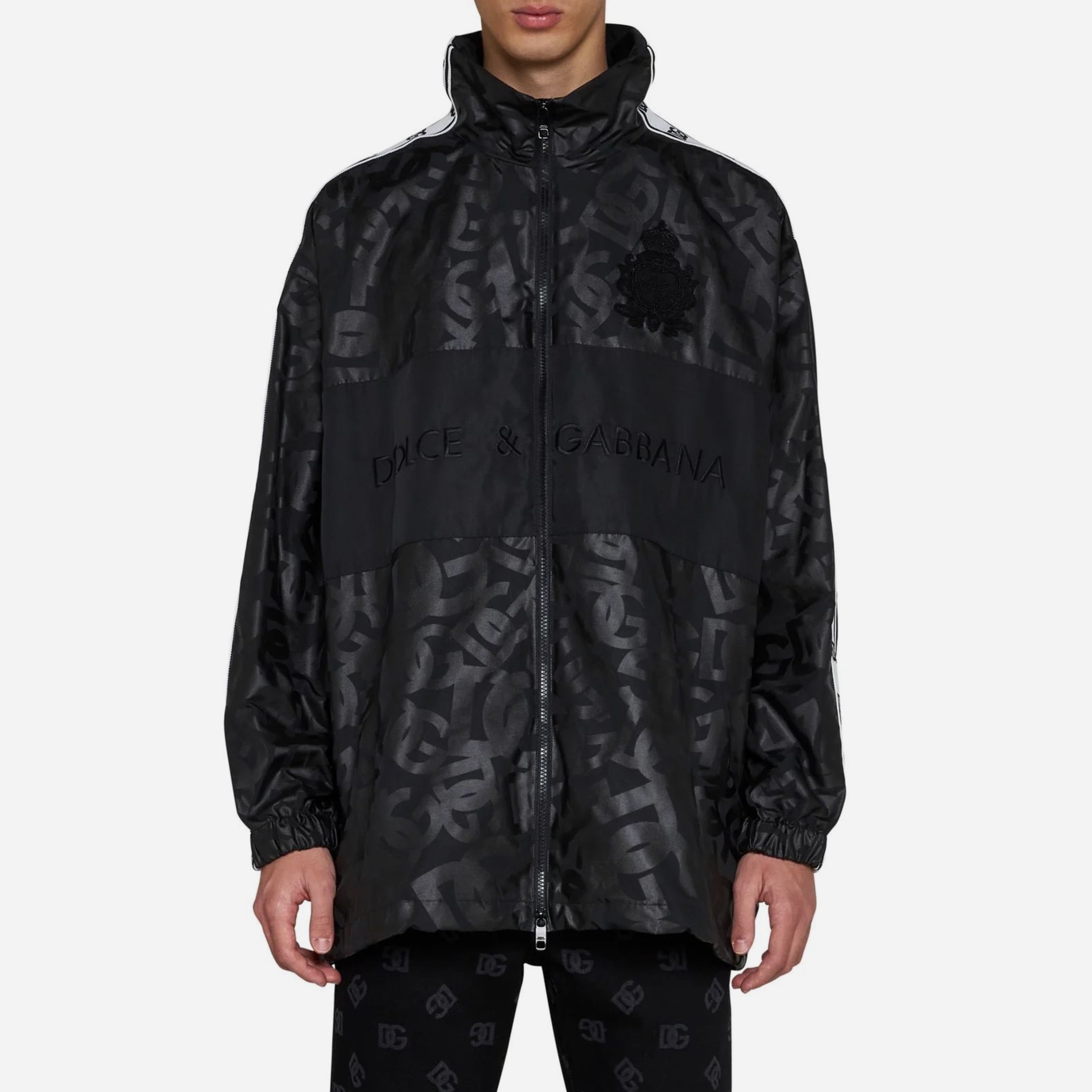 Dolce & Gabbana Black Polyester Jacket