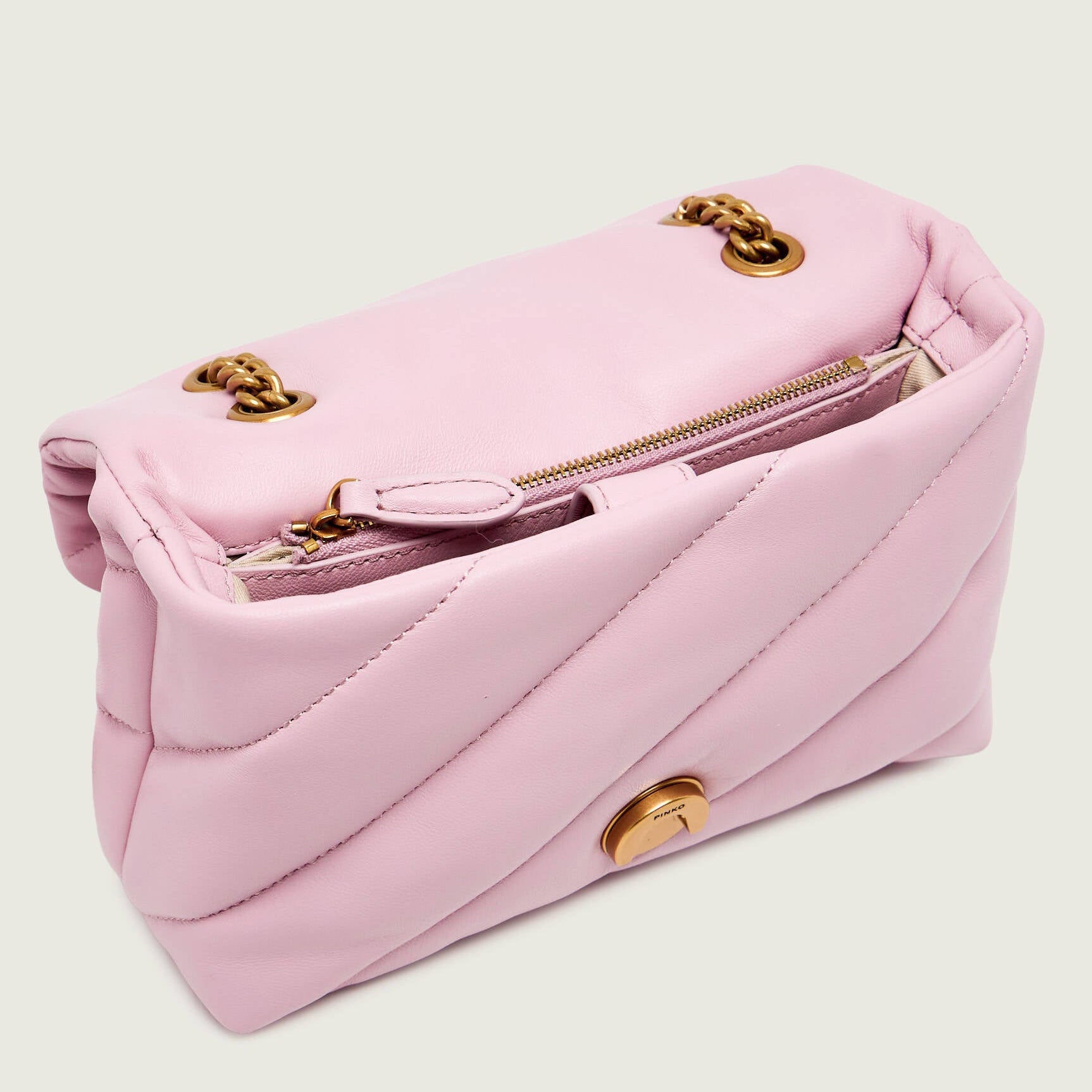 Дамска чанта Women’s shoulder bag Pinko Love Puff Mini 100039 A0F2 P26Q Pink Top view