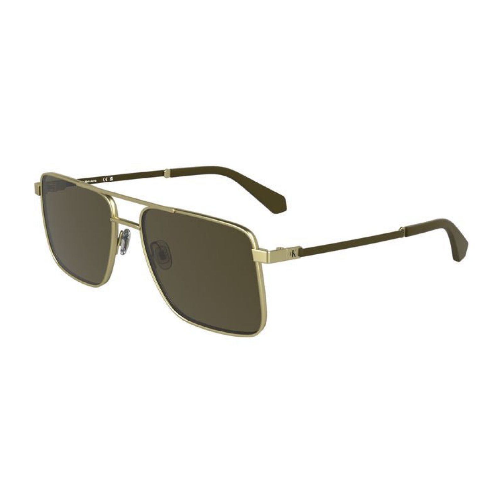 Мъжки метални слънчеви очила Men’s metal sunglasses Calvin Klein CKJ25201S 717 Golden