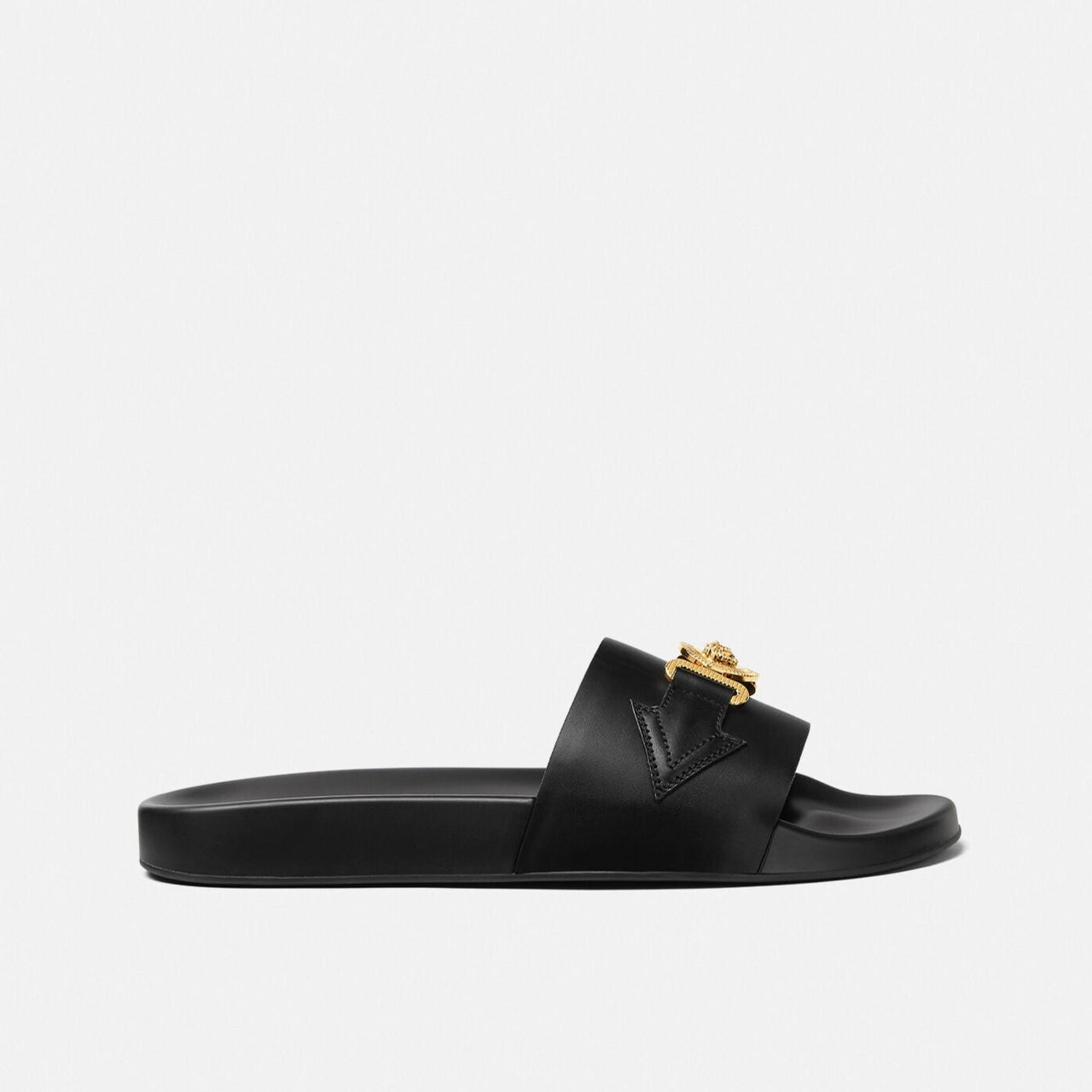 Мъжки чехли Men’s slides Versace Medusa Biggie 1010628 DV46G 1B00V Black / Gold lateral view