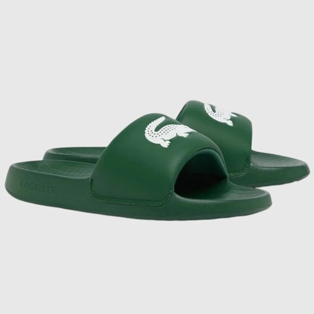 Мъжки чехли Men’s slippers Lacoste Serve Slide 1.0 51CMA0017-2D2 Dark Green / White