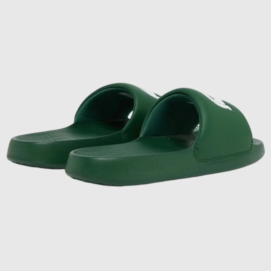 Мъжки чехли Men’s slippers Lacoste Serve Slide 1.0 51CMA0017-2D2 Dark Green / White back view