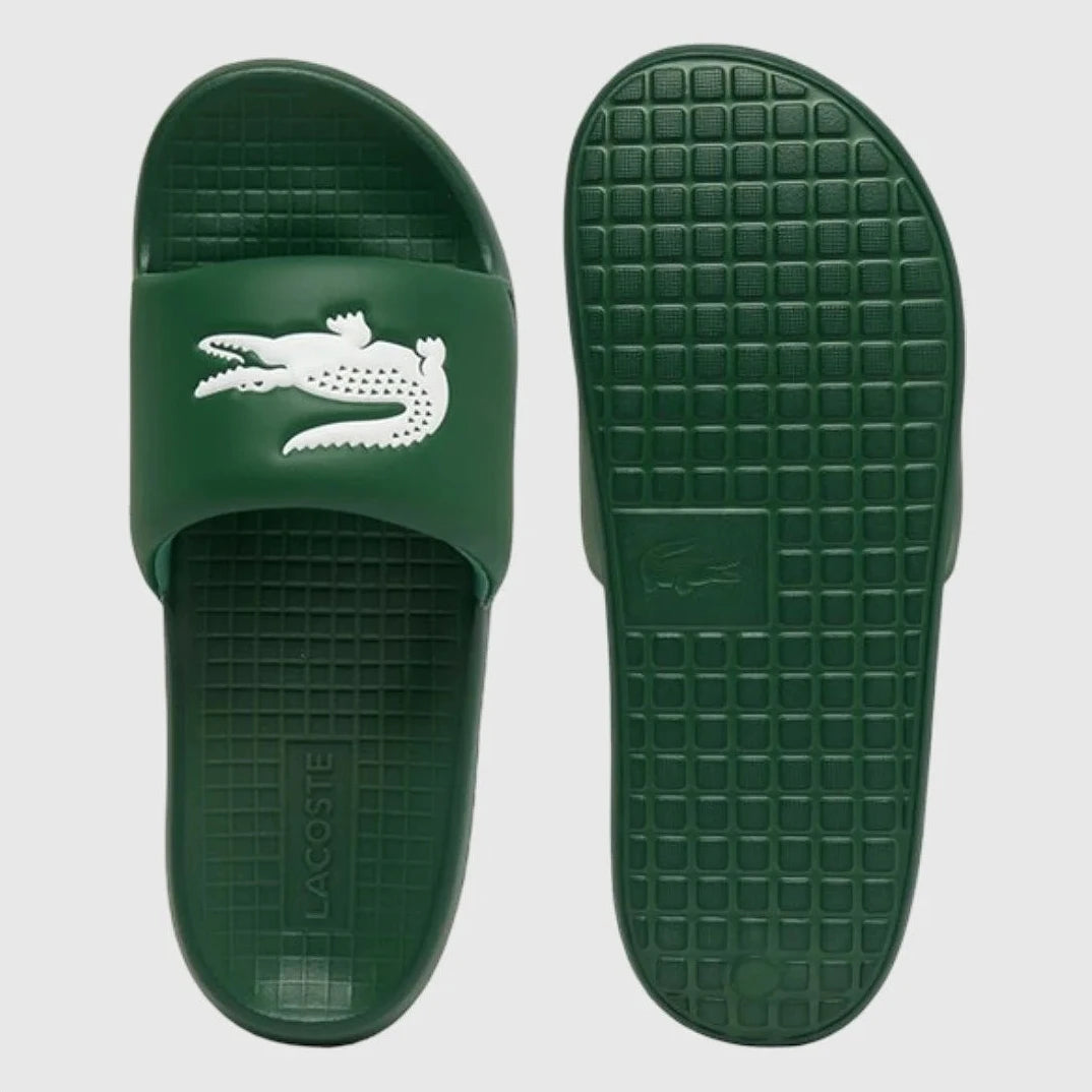 Мъжки чехли Men’s slippers Lacoste Serve Slide 1.0 51CMA0017-2D2 Dark Green / White outsole view
